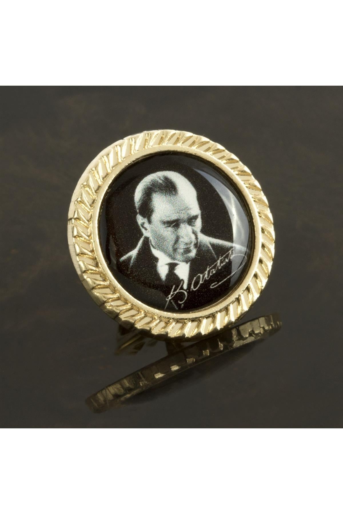 Atatürk Yaka Rozet-Sarı