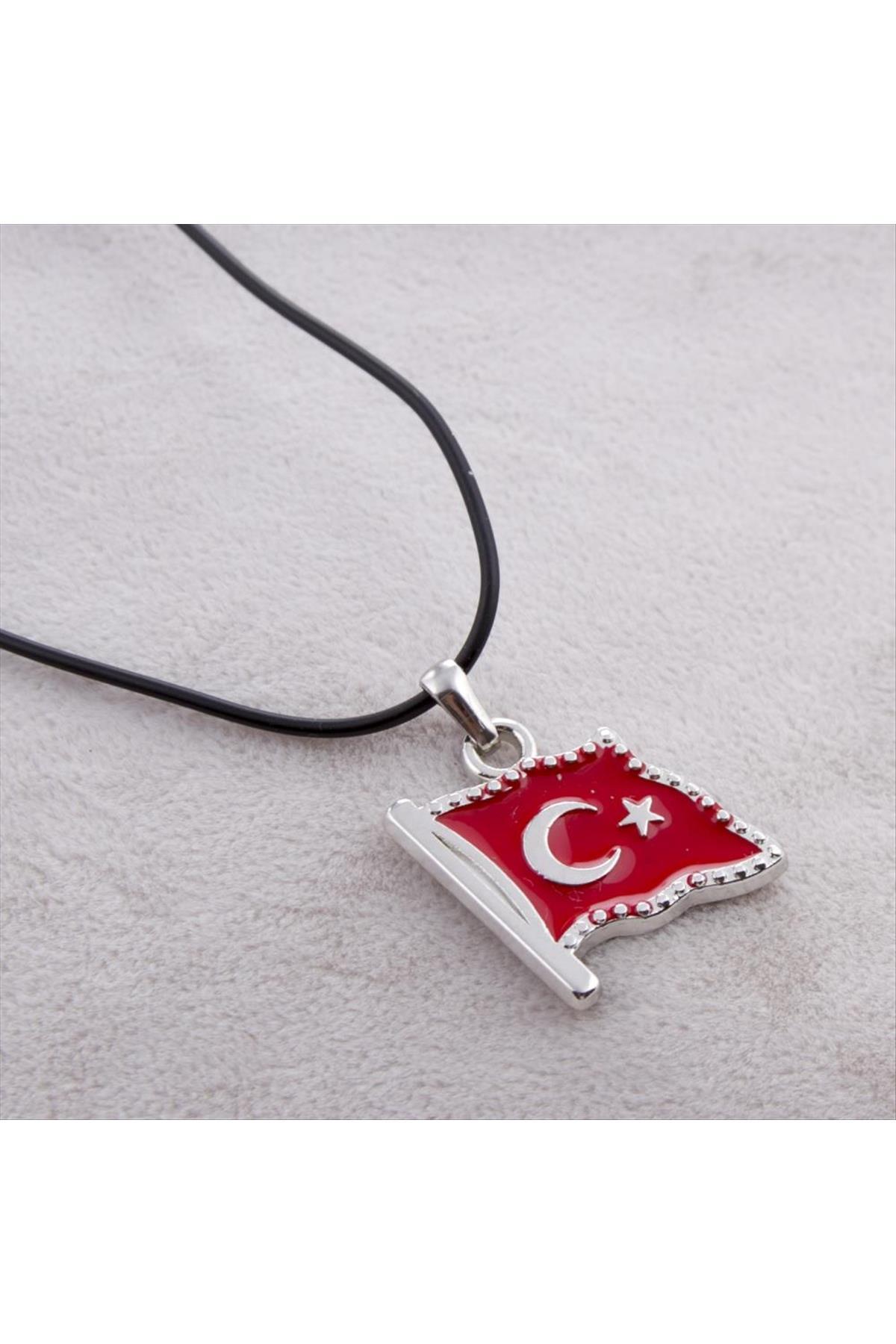 Ay Yıldız Kolye-Kırmızı