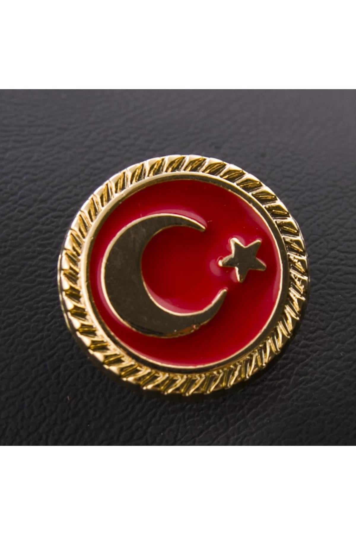 Ay Yıldız Yaka Rozet-Sarı