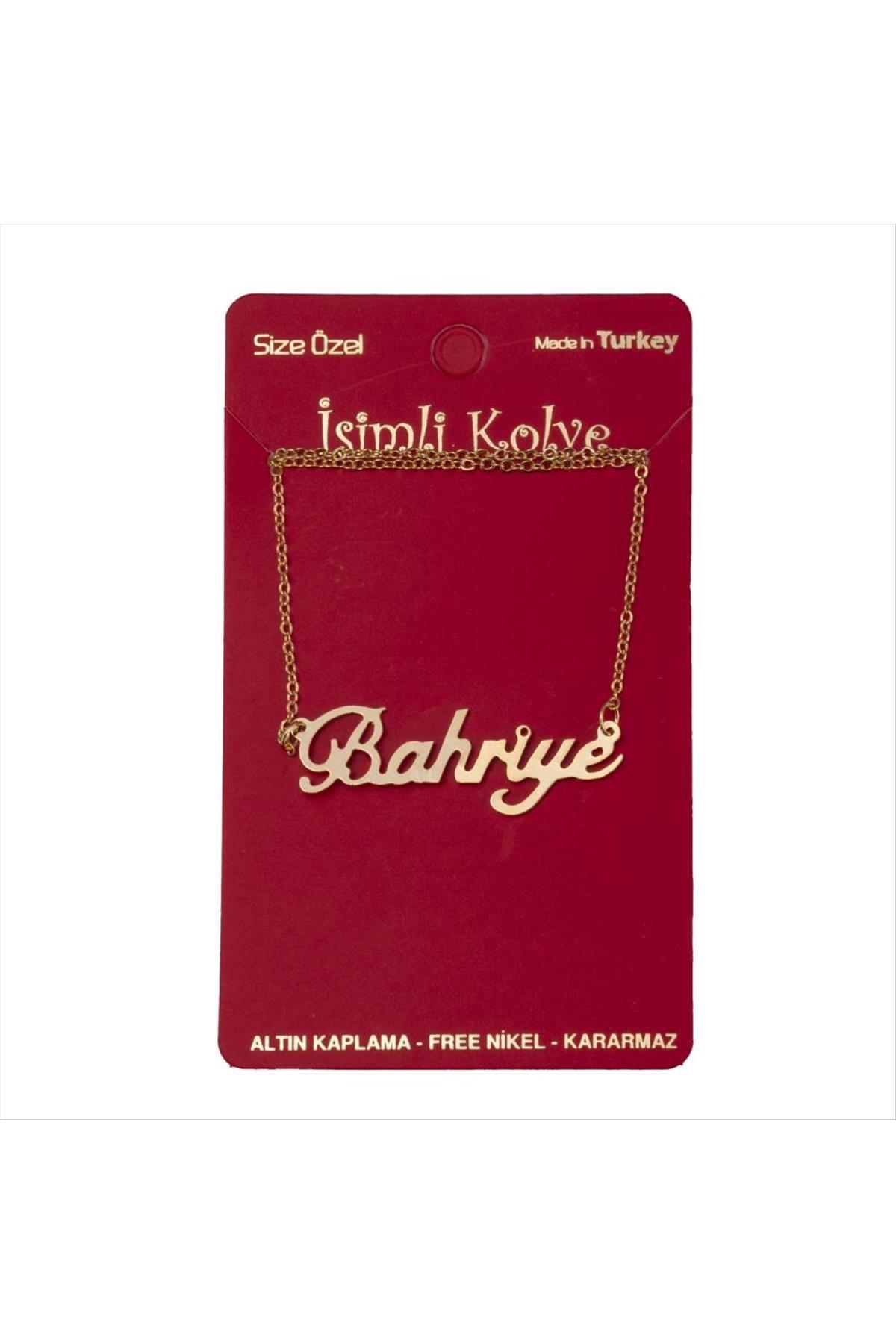 Bahriye isimli kolye -Sarı