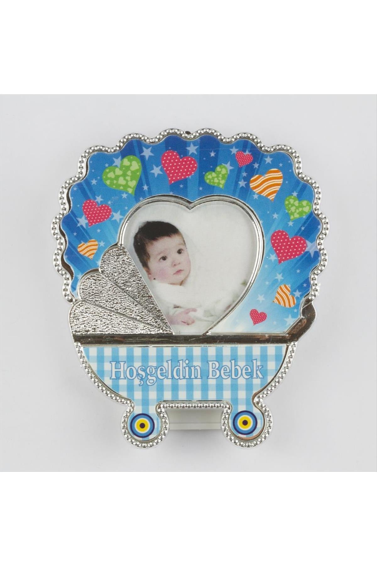 Bebek Temalı Magnet Plastik Çerçeve-Mavi