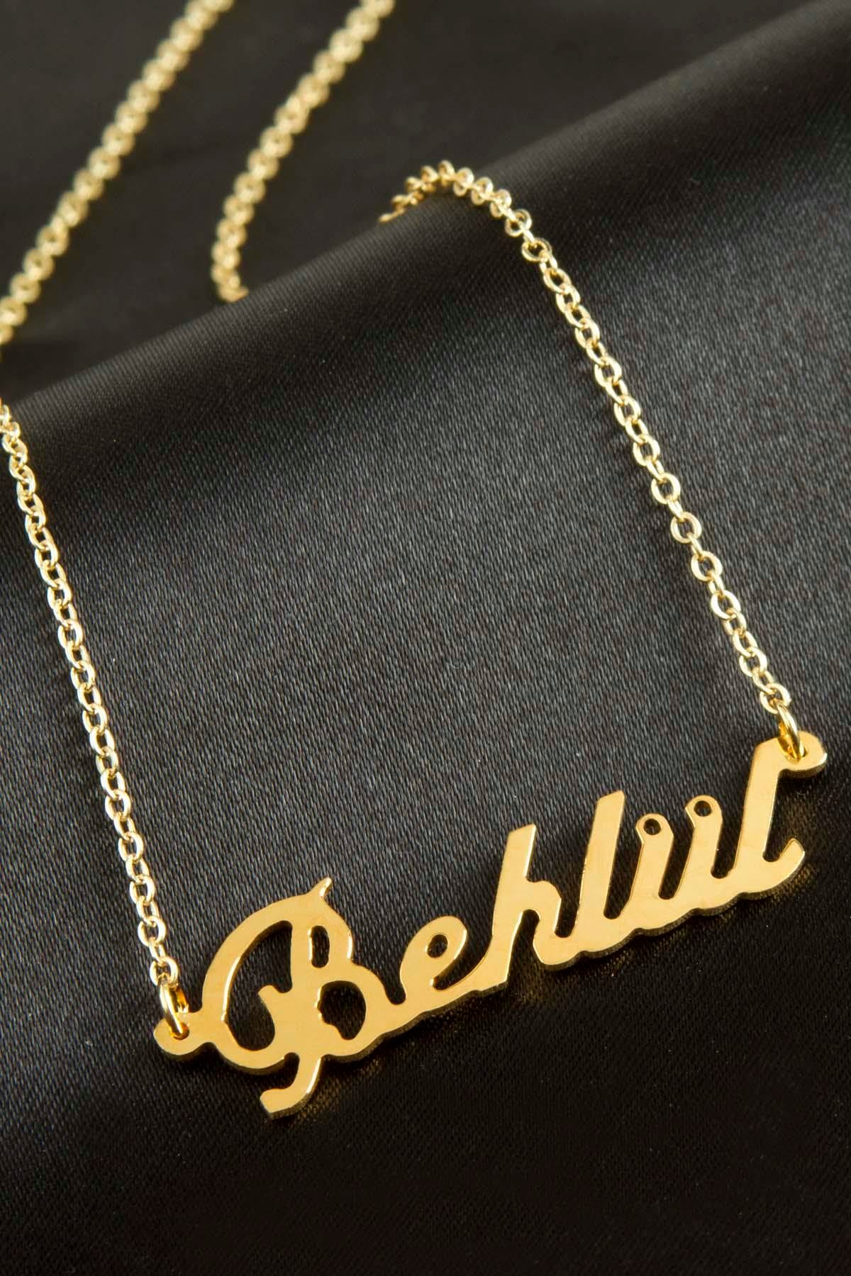 Behlül İsimli Kolye -Sarı