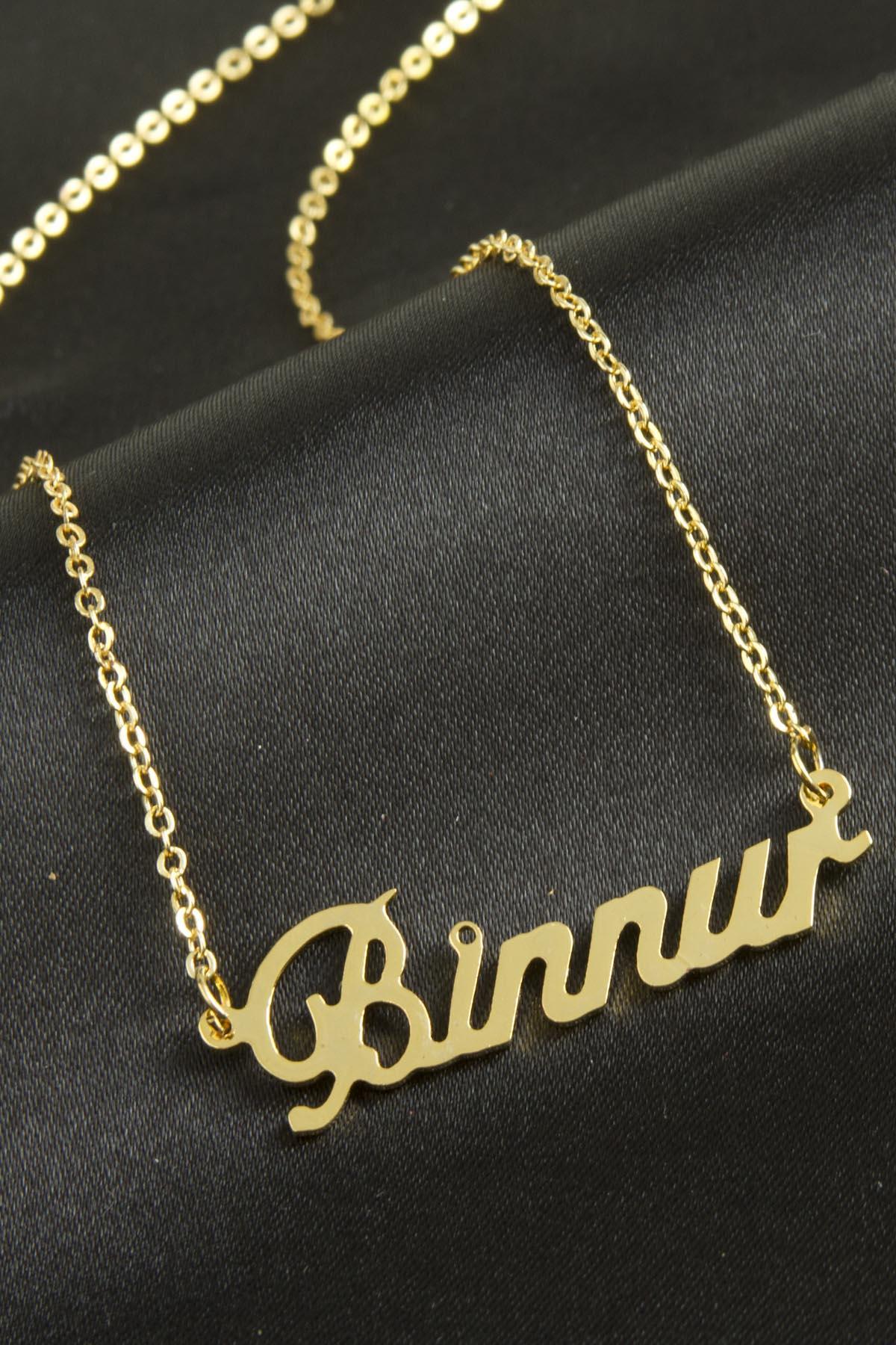 Binnur isimli kolye -Sarı