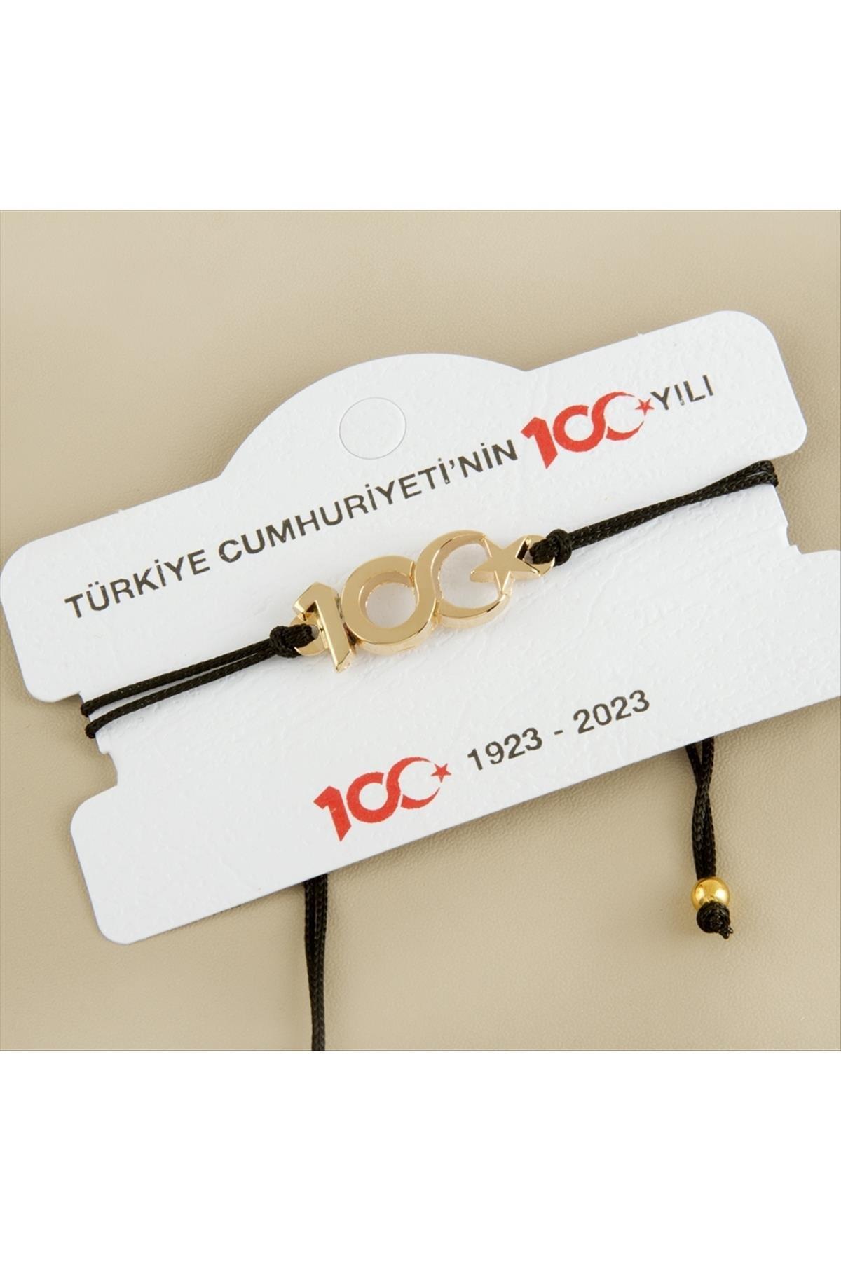 Cumhuriyetin 100. Yılına Özel Bileklik-Sarı