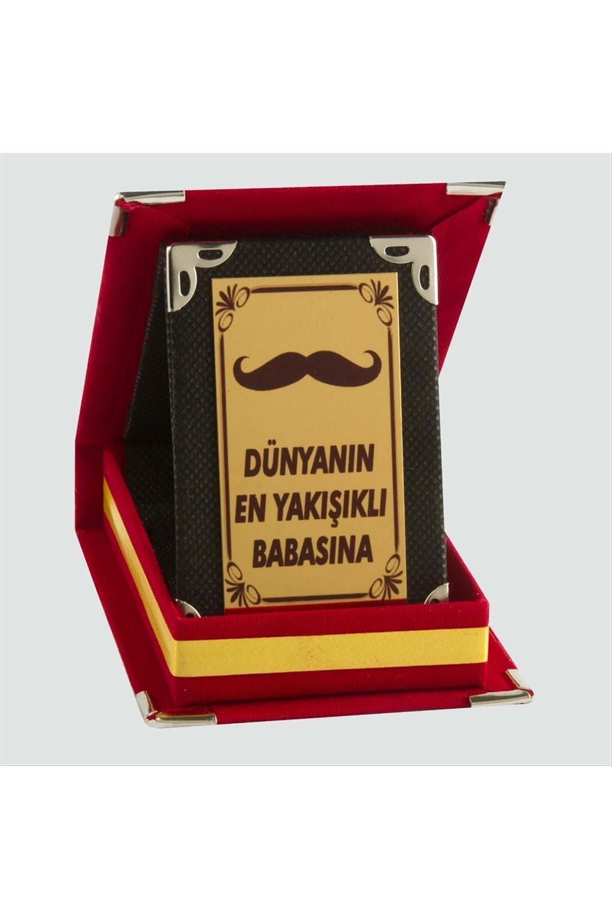 Dünyanın En Yakışıklı Babasına Plaketi-Kırmızı