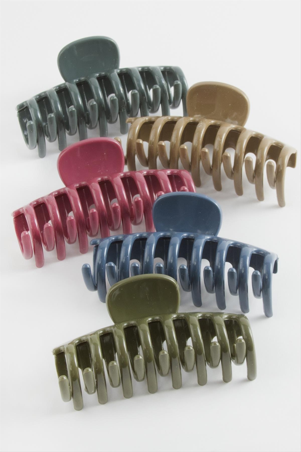 Düz Renkli Mandal Toka 8 cm