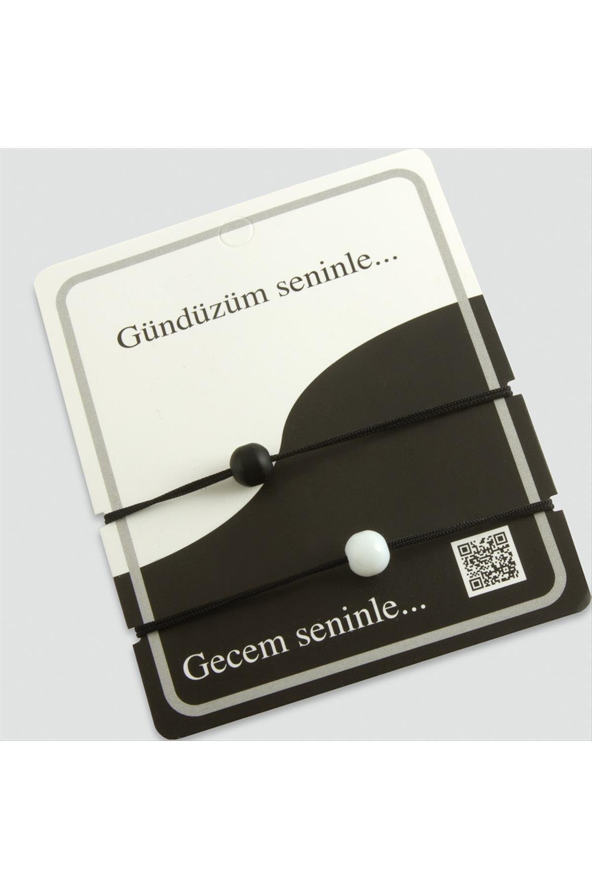 Gecem Seninle Şanslı Bileklik-Renkli