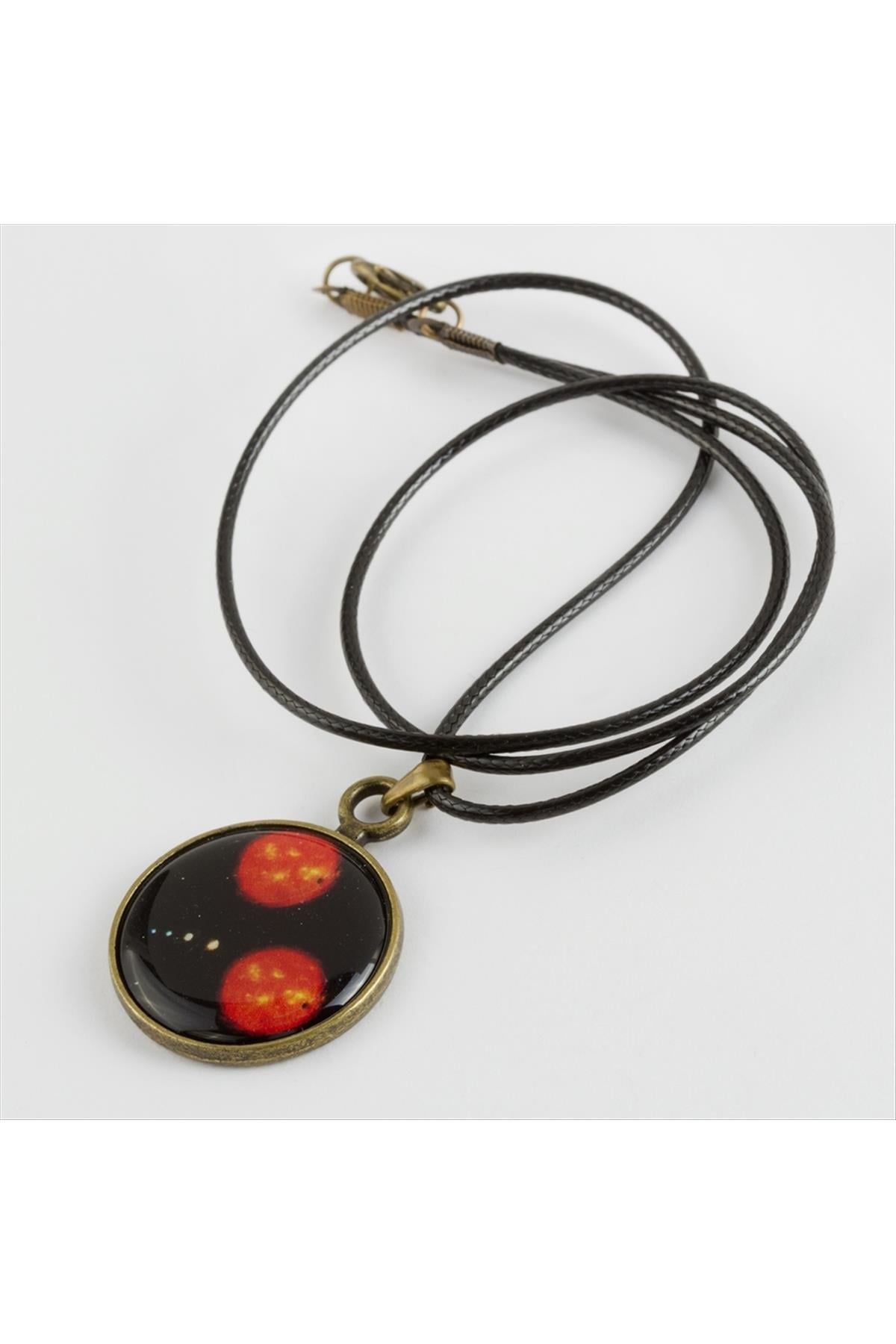 Gezegen Karışık Canlı Kolye