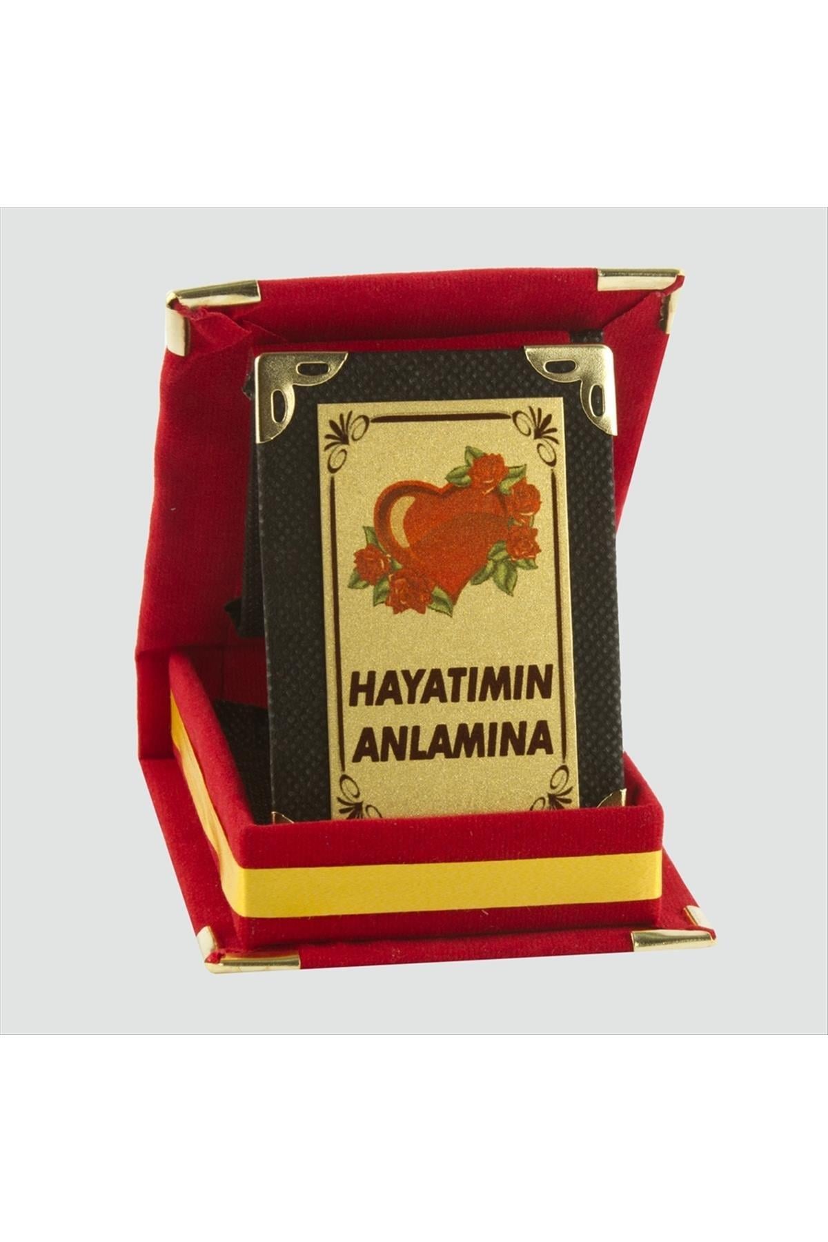 Hayatımın Anlamına Plaketi-Kırmızı