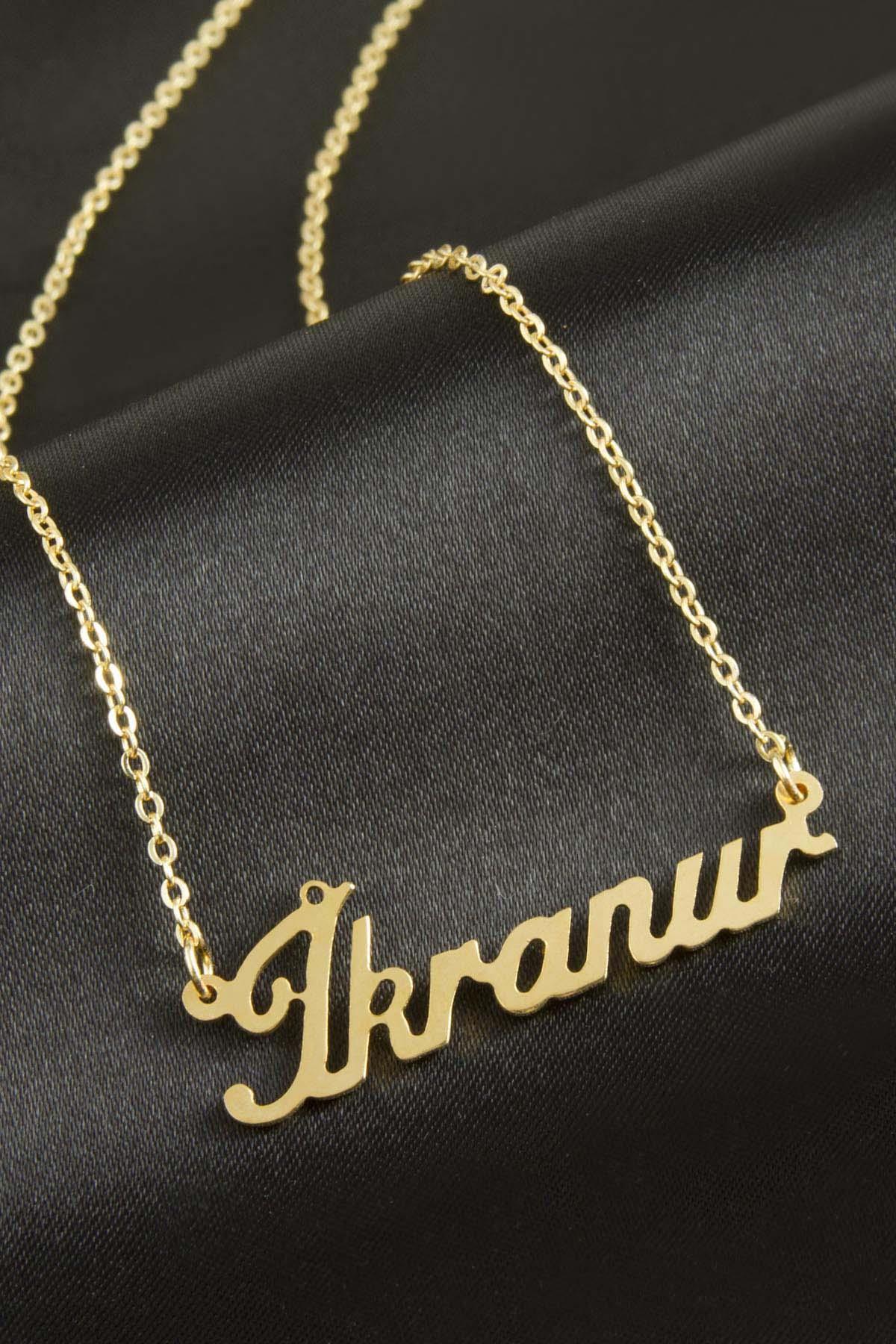 İkranur İsimli Kolye (Kişiye Özel)