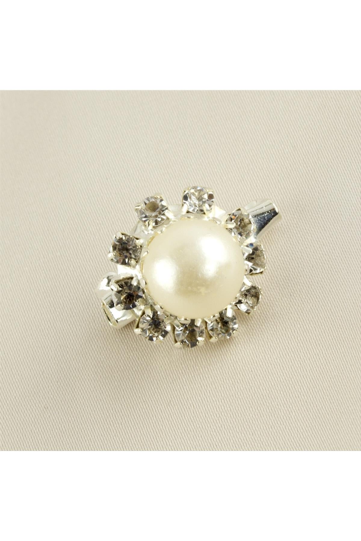 İnci Taşlı Broş