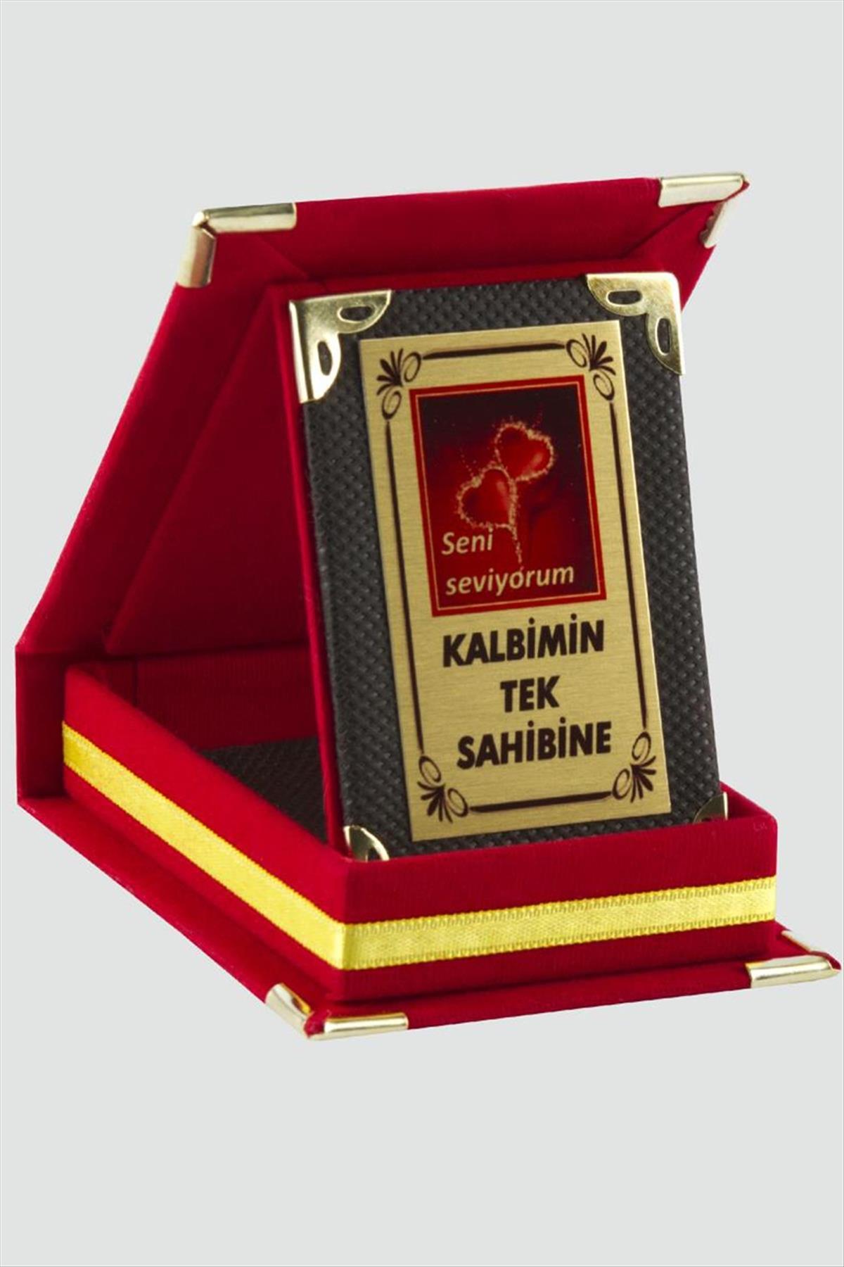 Kalbimin Tek Sahibine Plaketi-Kırmızı