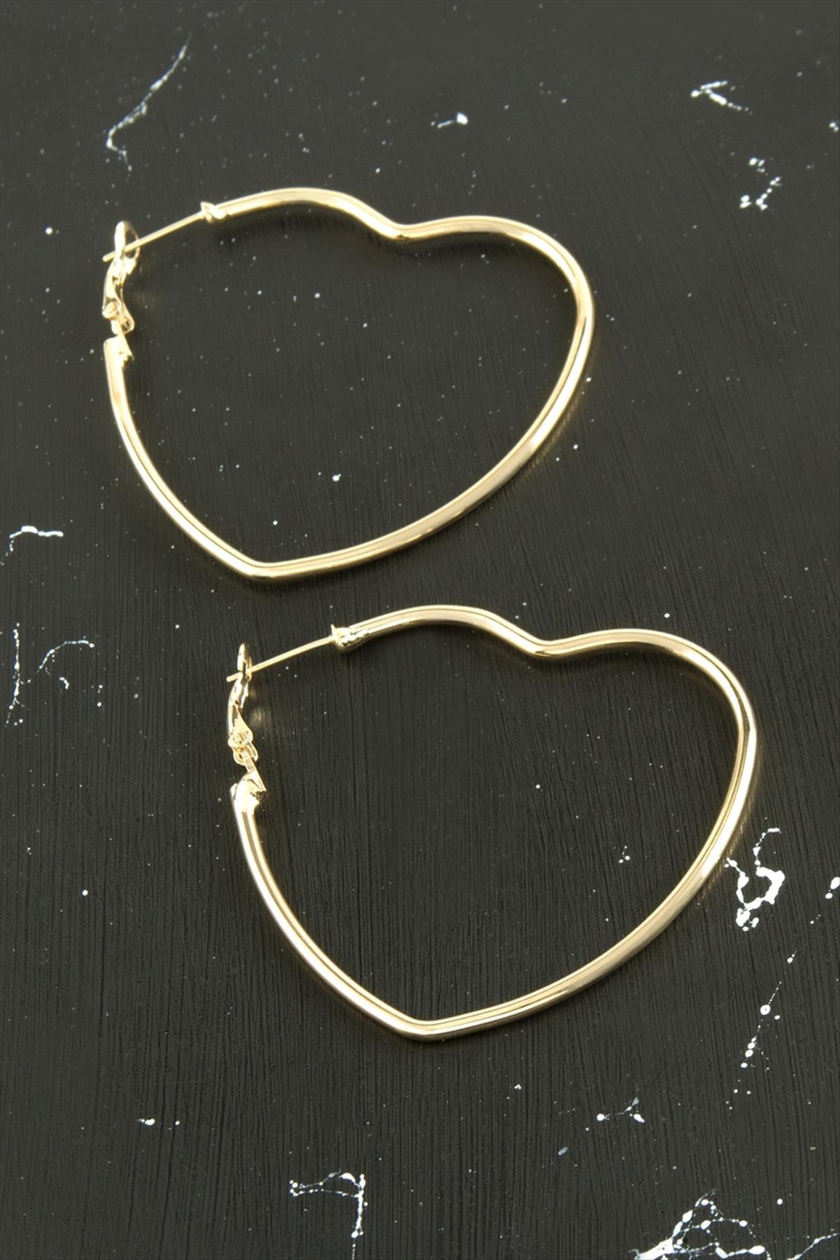 Kalp Trend Küpe 5 cm