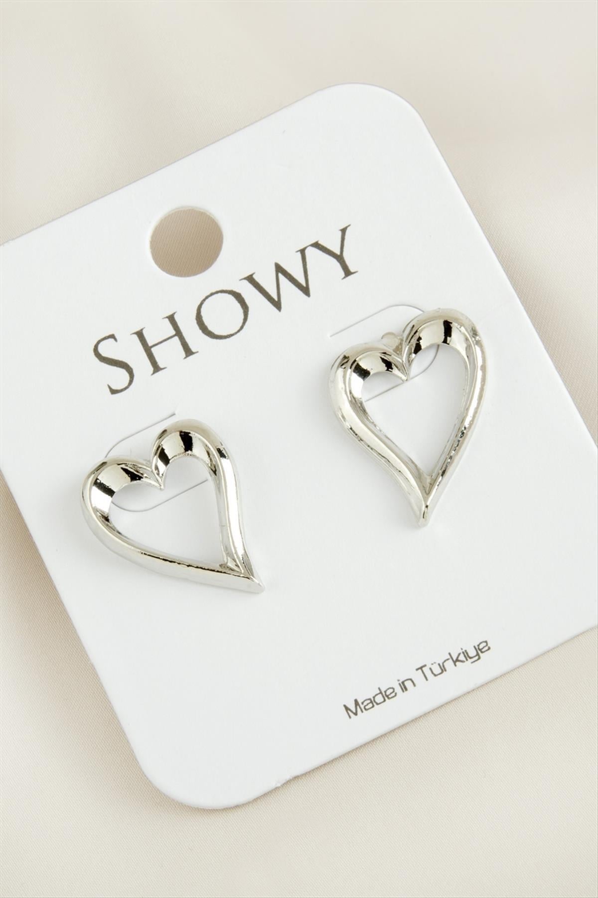 Kalp Yeni Sezon Metal Küpe