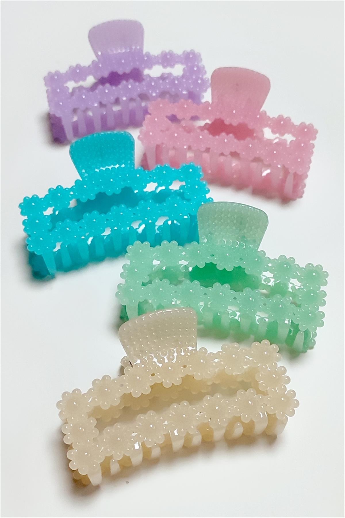 Kare Renkli Mandal Toka 8 cm