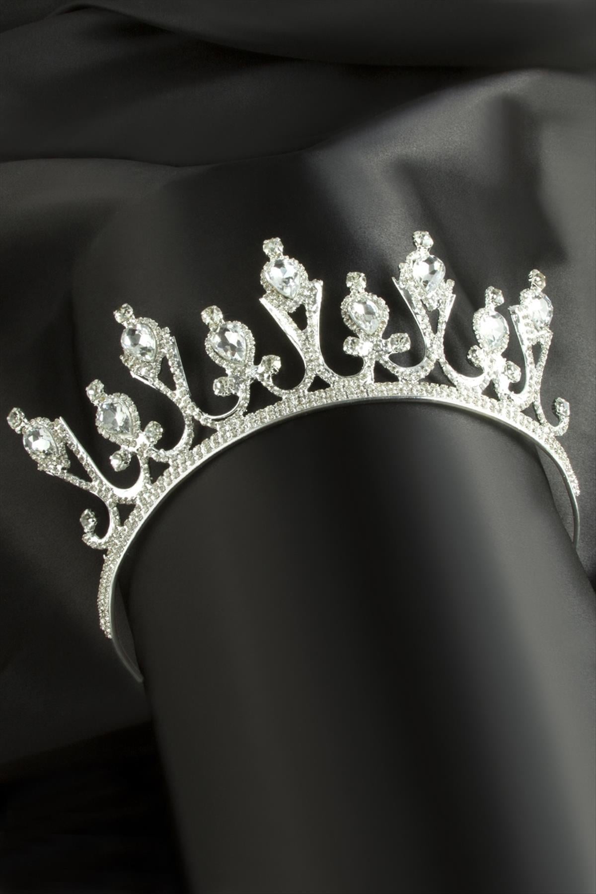 Lüks Taşlı Gelin Tacı