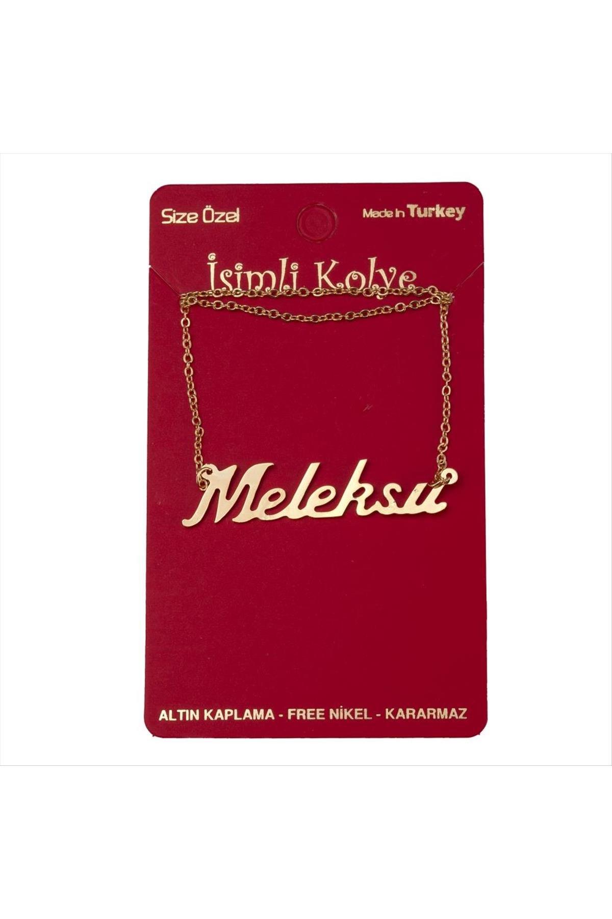 Meleksu İsimli Kolye -Sarı