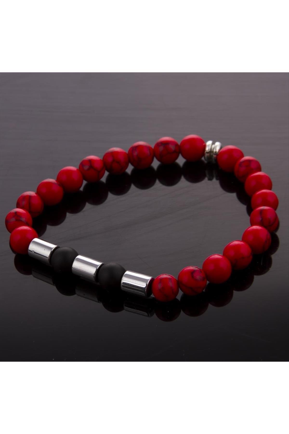 Mercan-Onix Doğaltaş Bileklik