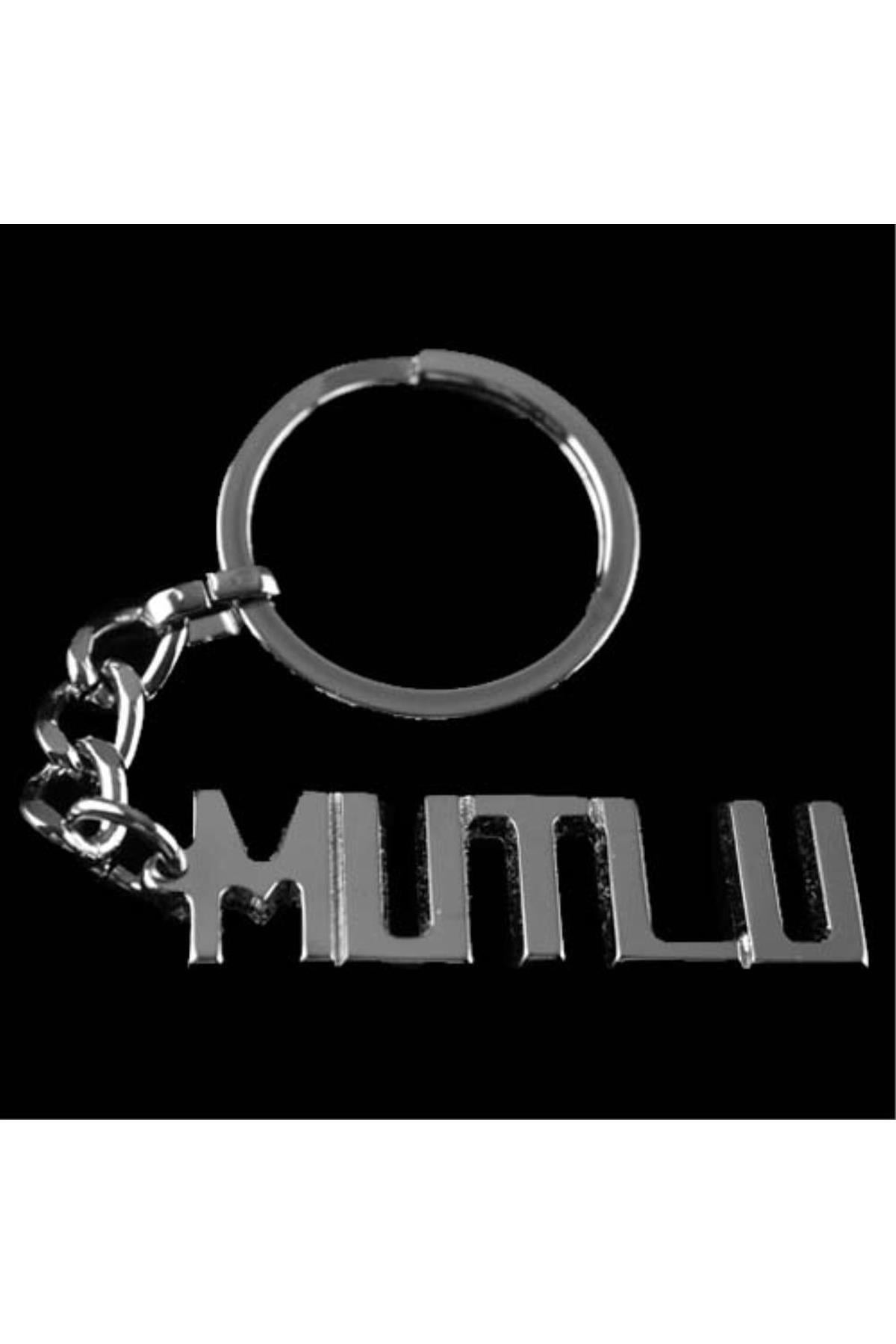 Mutlu İsimli Anahtarlık-