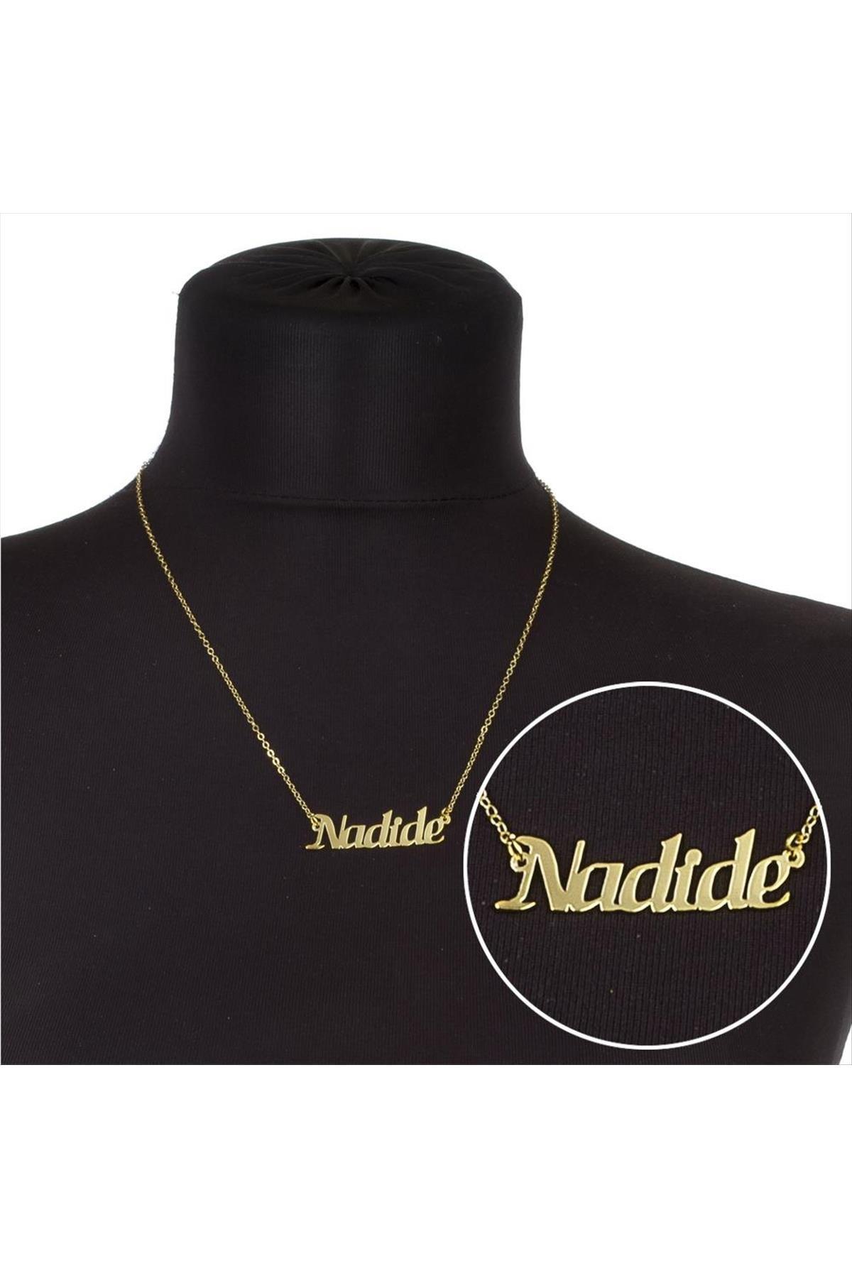 Nadide İsimli Kolye -Sarı