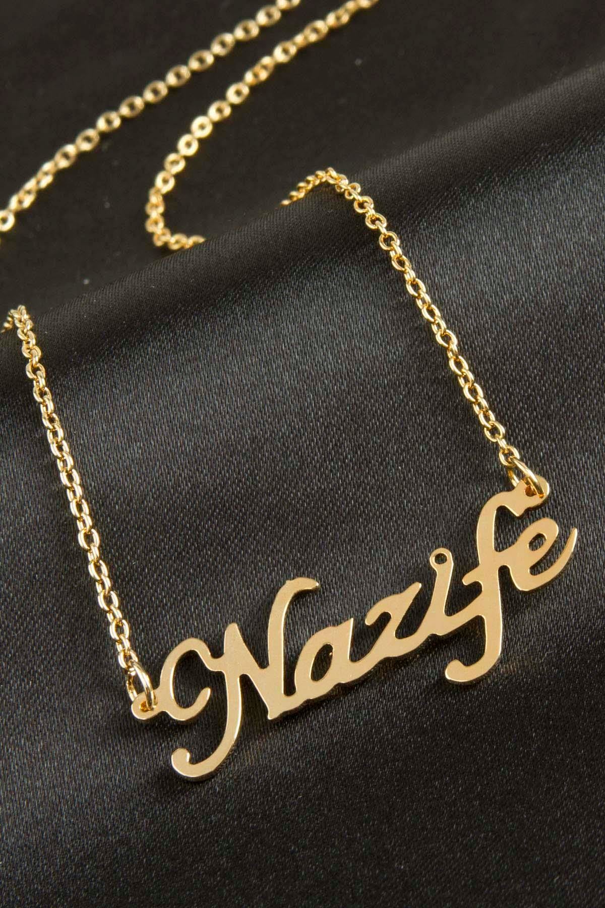 Nazife isimli kolye -Sarı