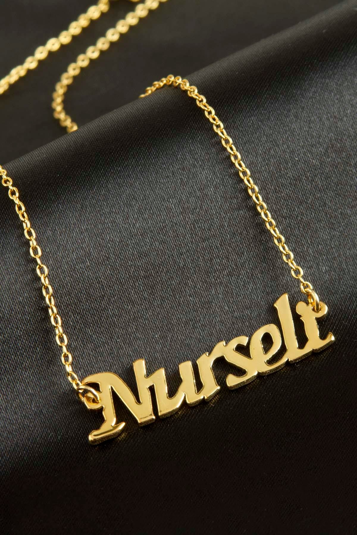 Nurseli isimli kolye -Sarı