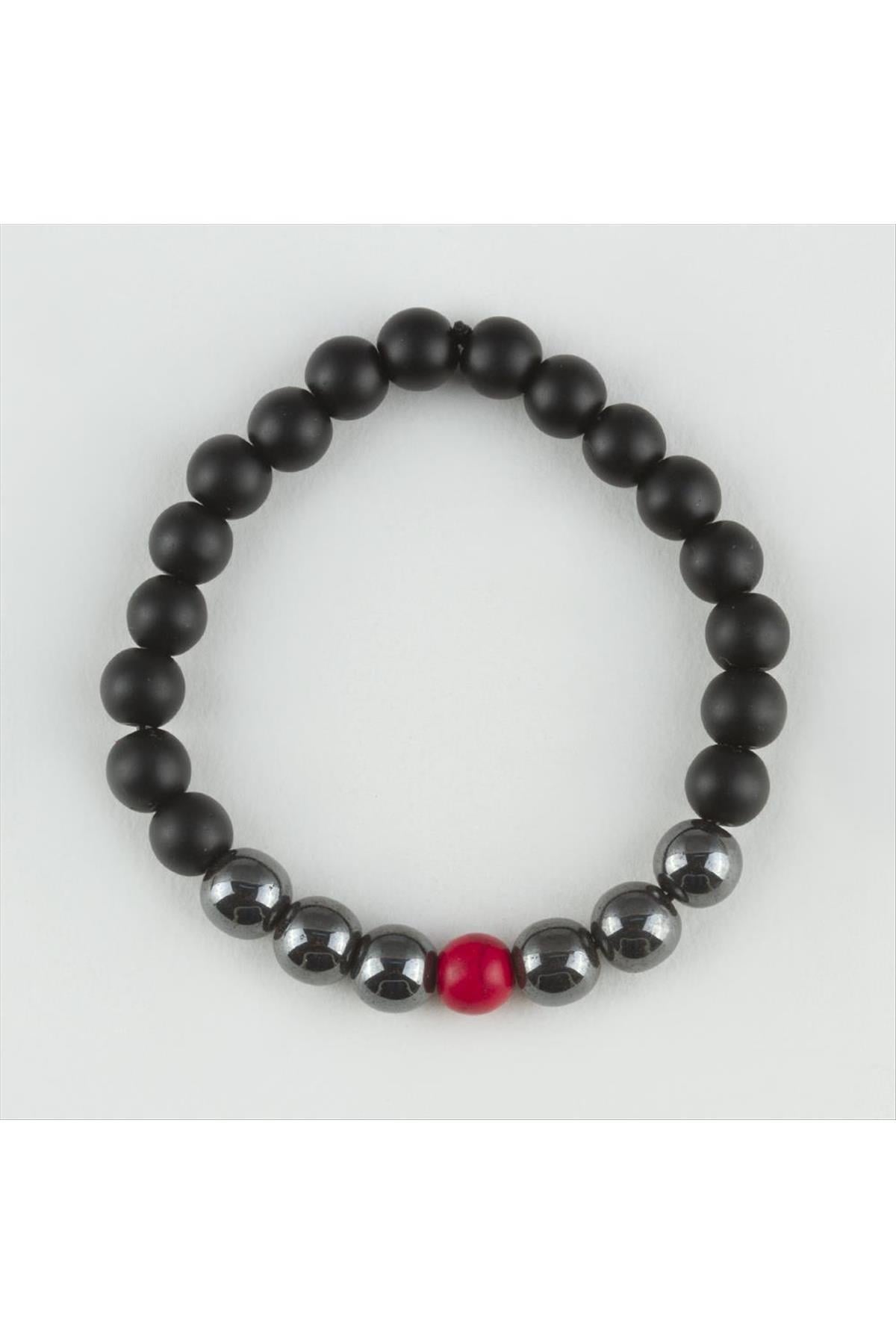 Onix-Hematit Doğaltaş Bileklik