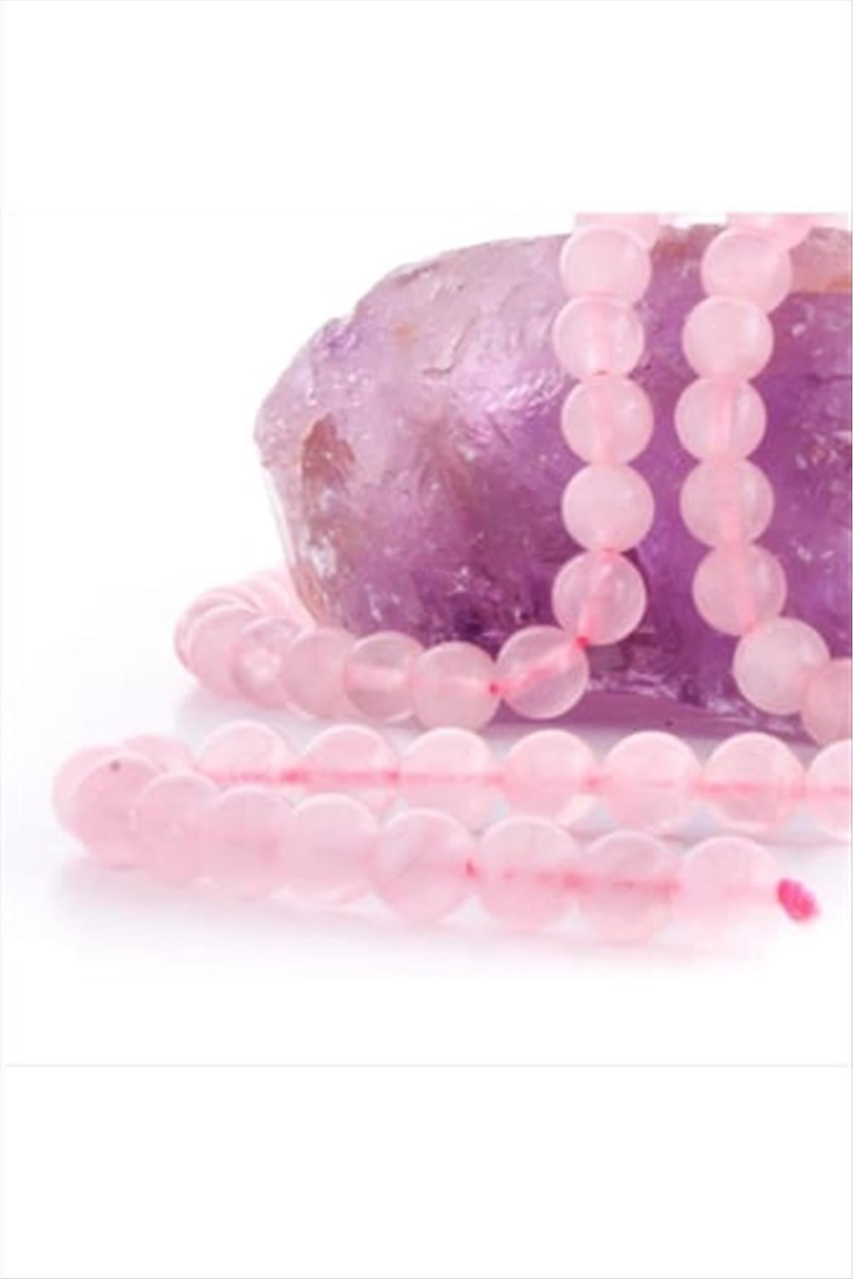 Pembe Kuvars Taşı Parlak 10 mm
