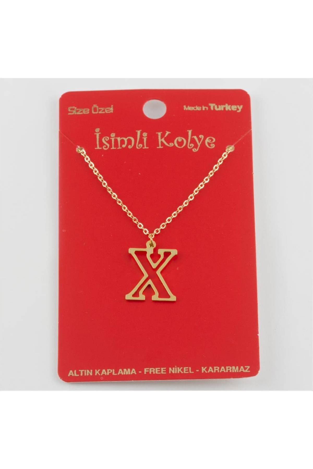 Prinç Harfli Kolye-X