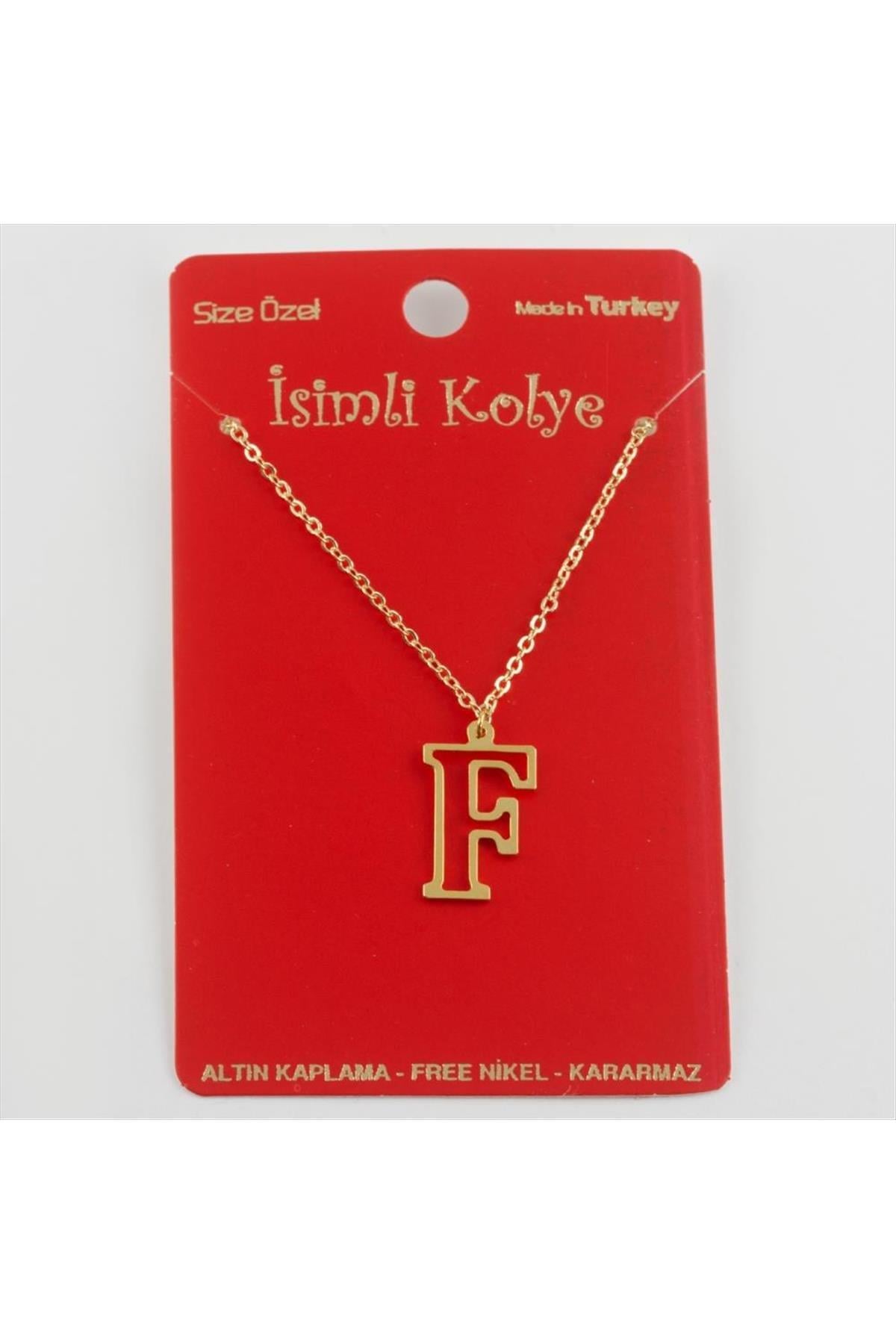 Prinç Harfli Kolye-F