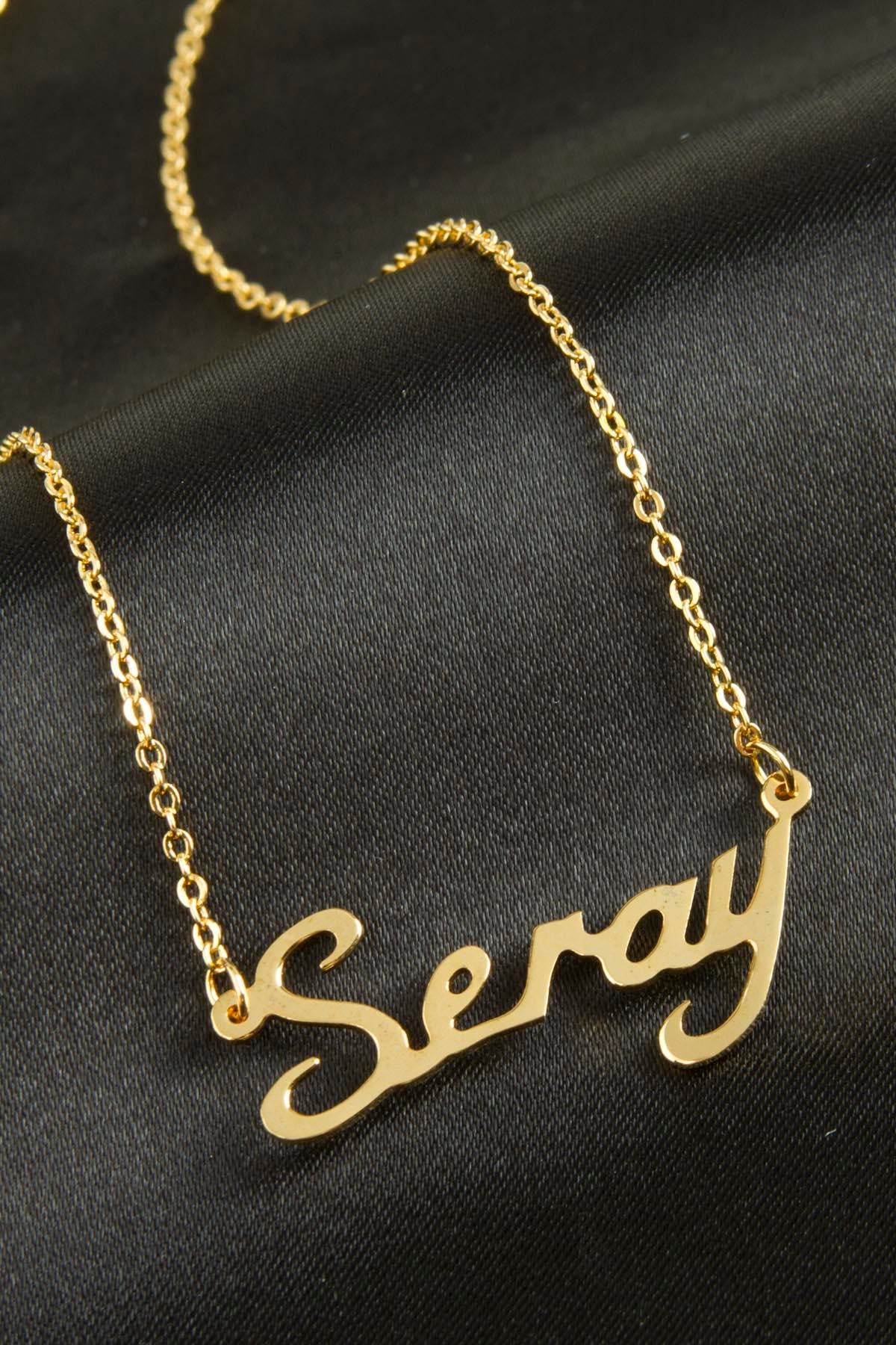Seray isimli kolye -Sarı