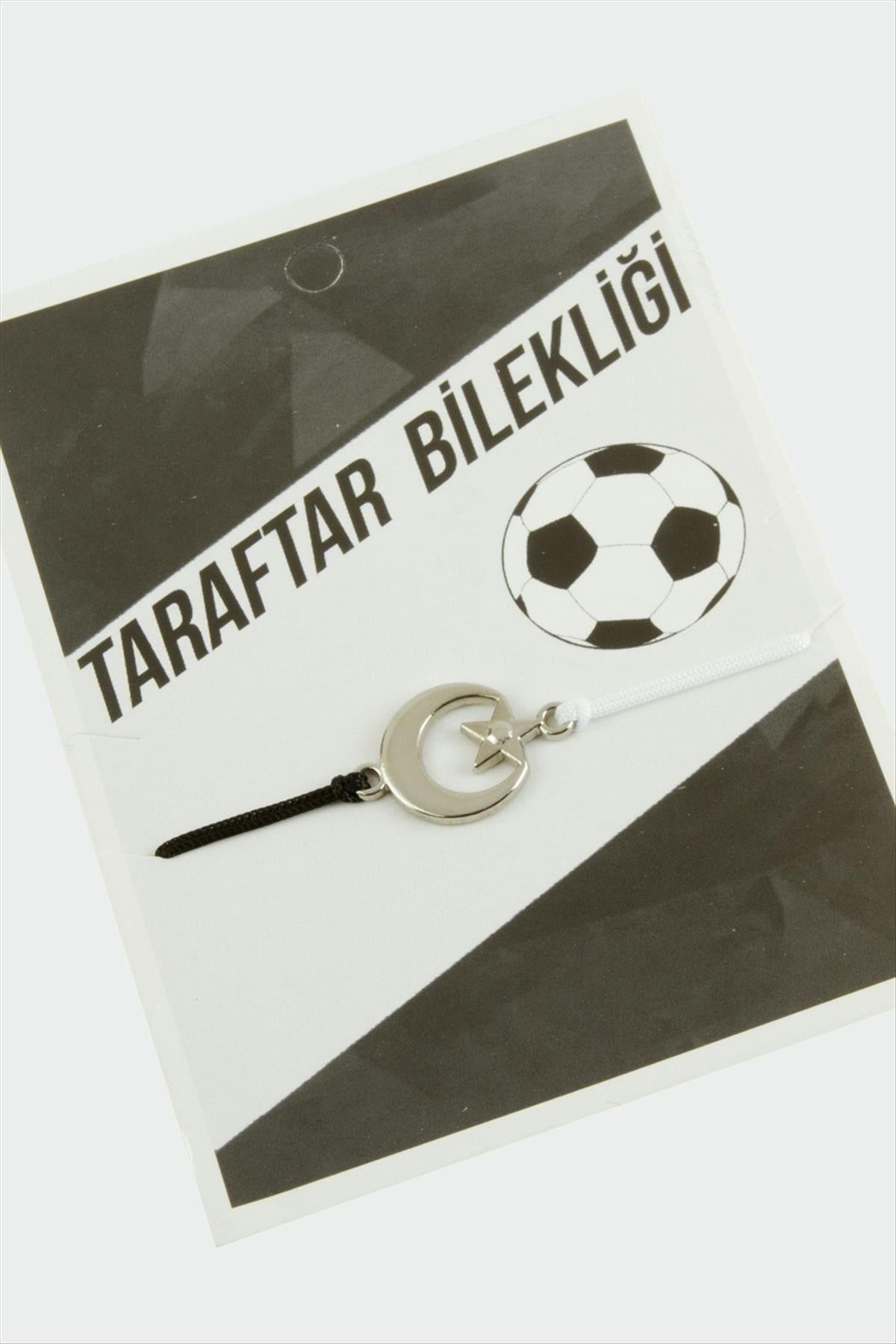 Taraftar İp Bileklik Siyah