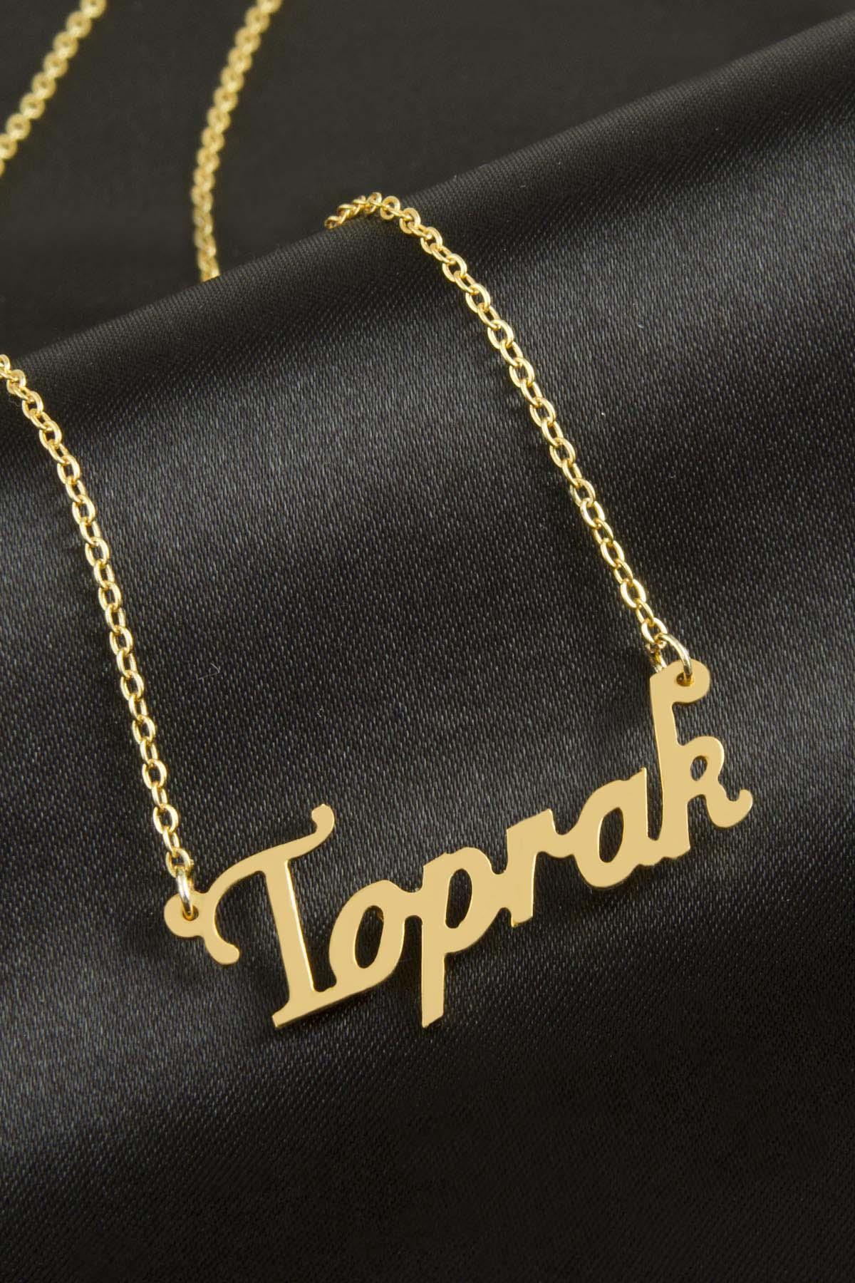 Toprak İsimli Kolye (Kişiye Özel)