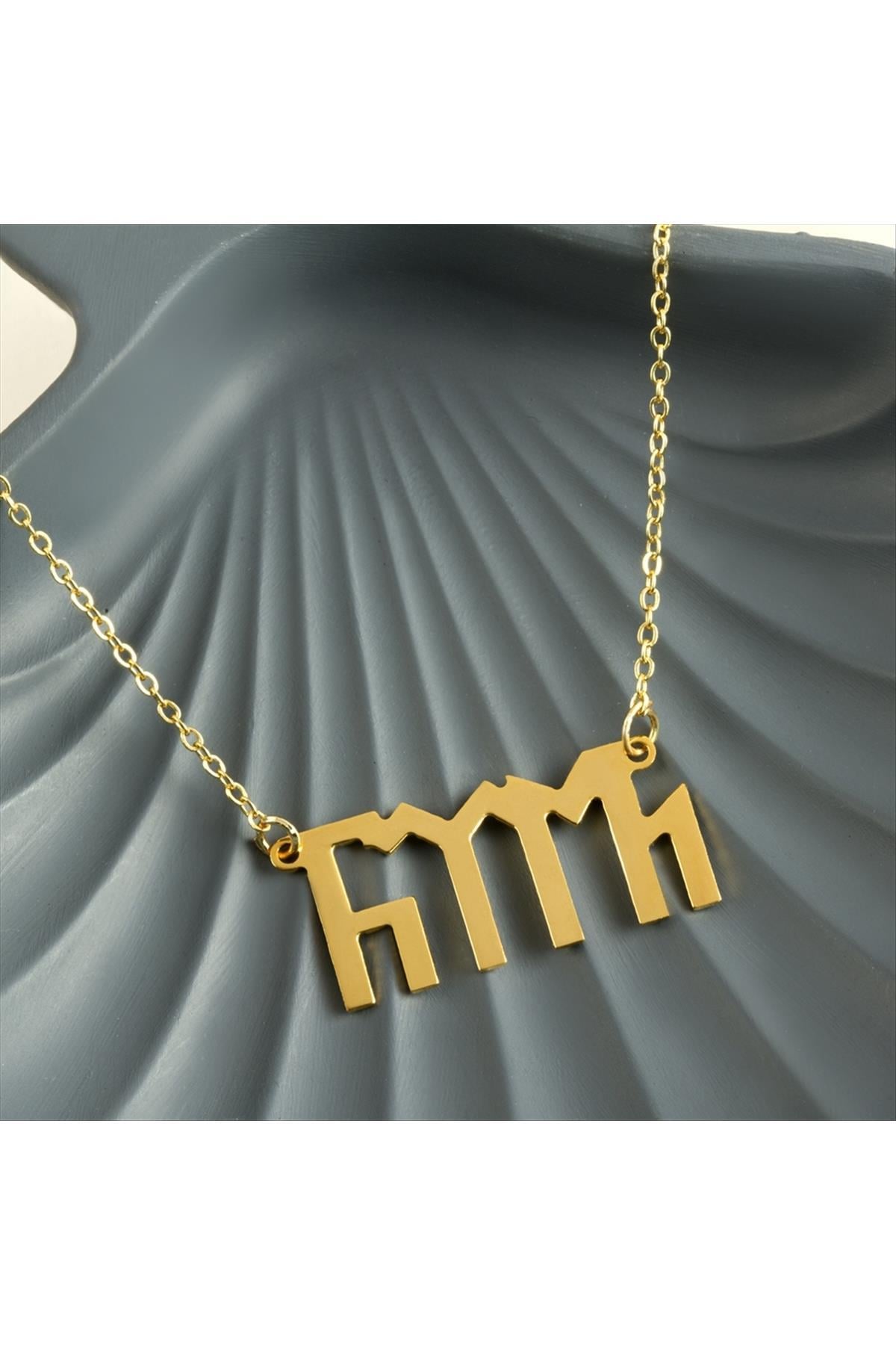 Türk Yazılı Uçlu Kolye