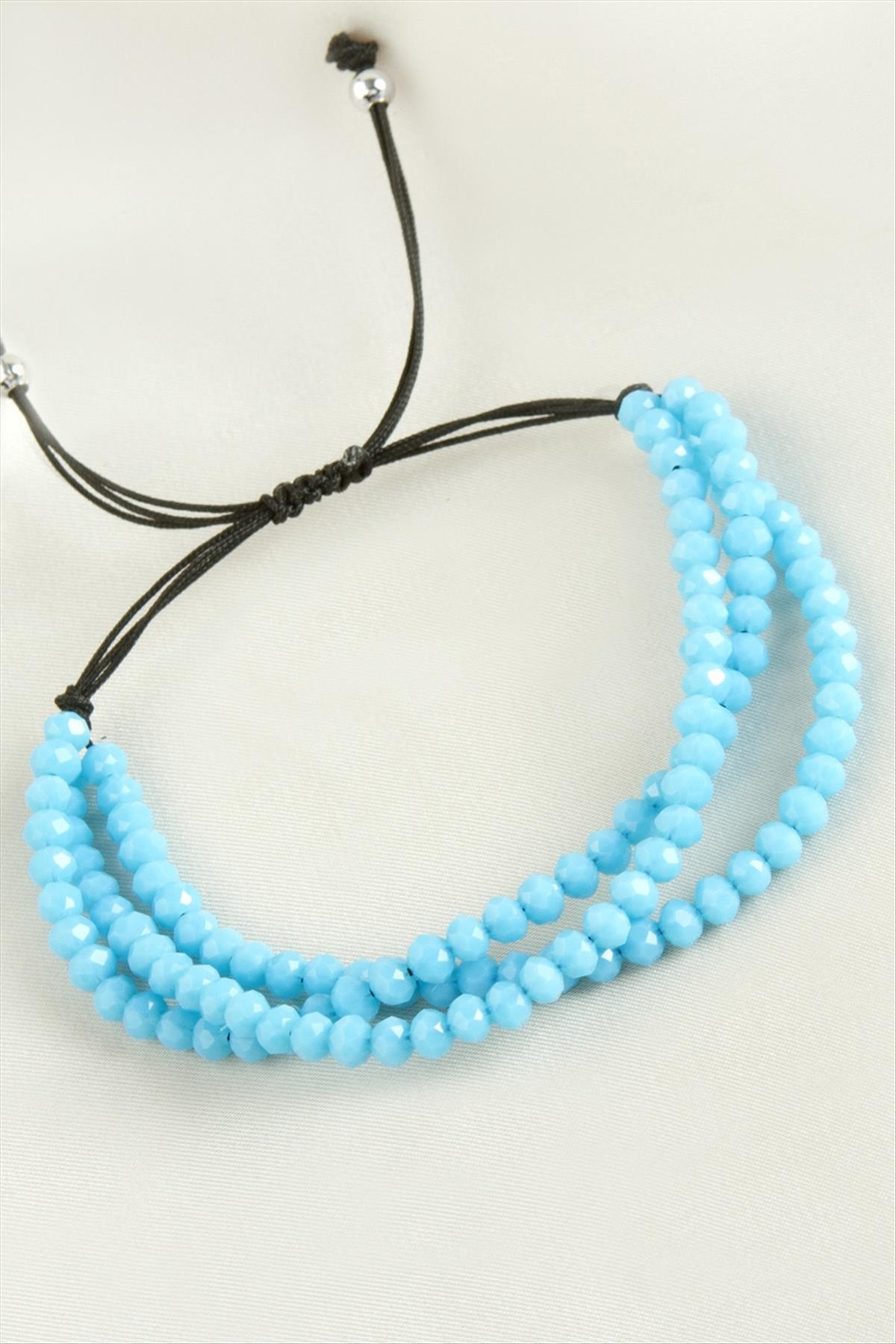 Üçlü Kristal Bileklik