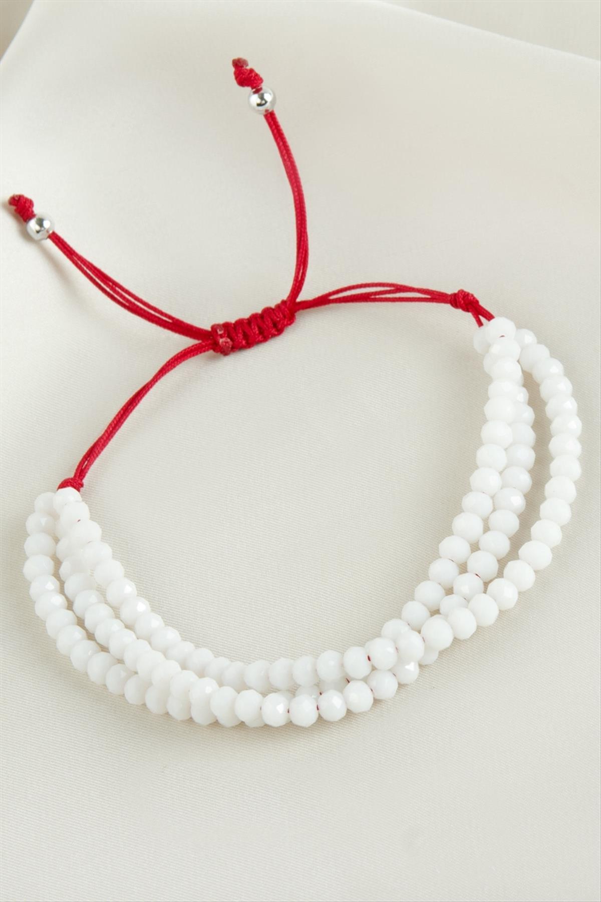 Üçlü Kristal Bileklik