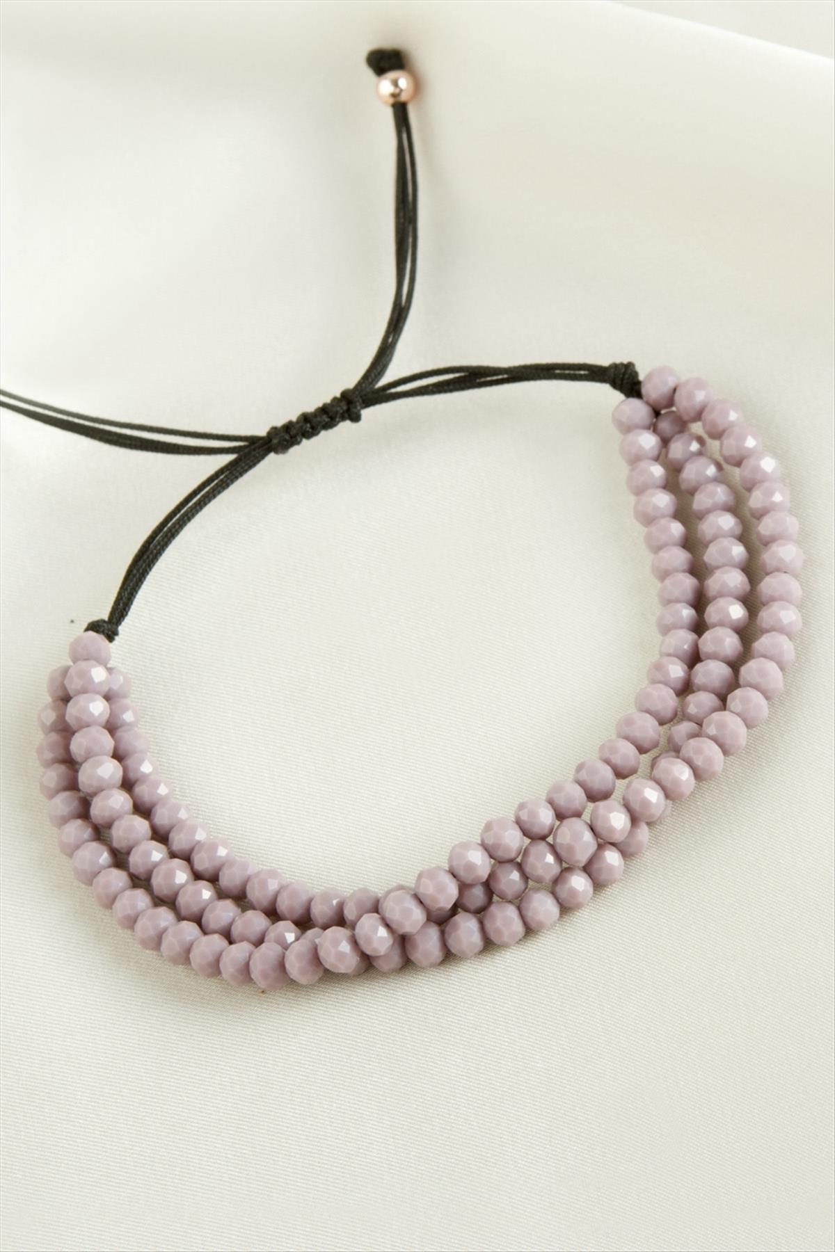 Üçlü Kristal Bileklik