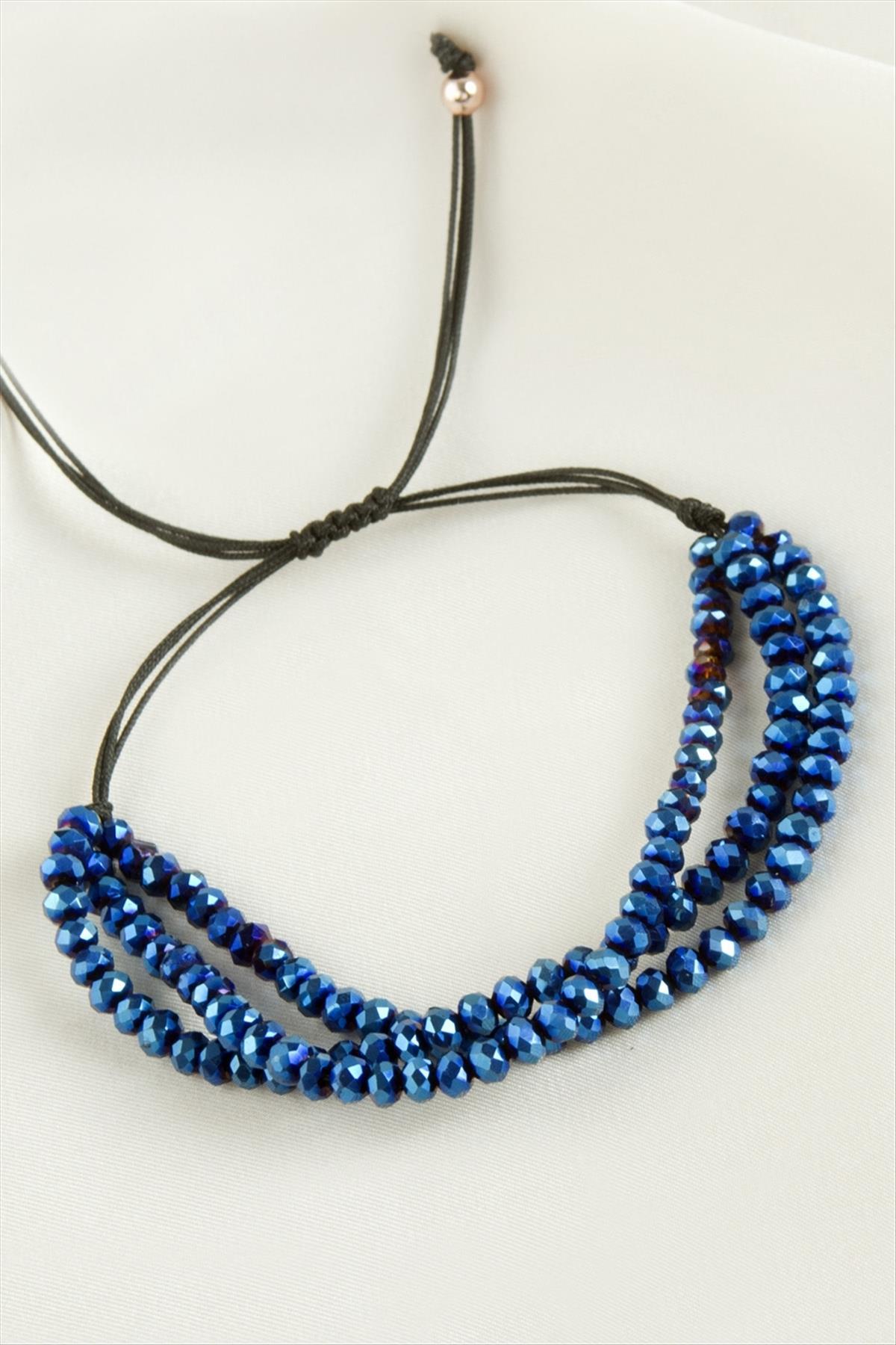 Üçlü Kristal Bileklik