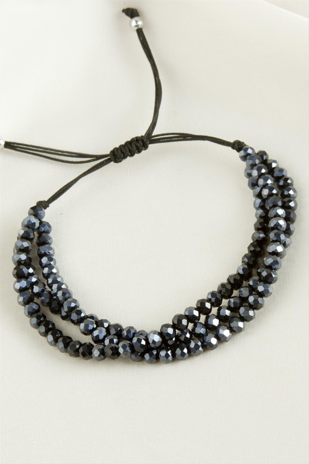 Üçlü Kristal Bileklik