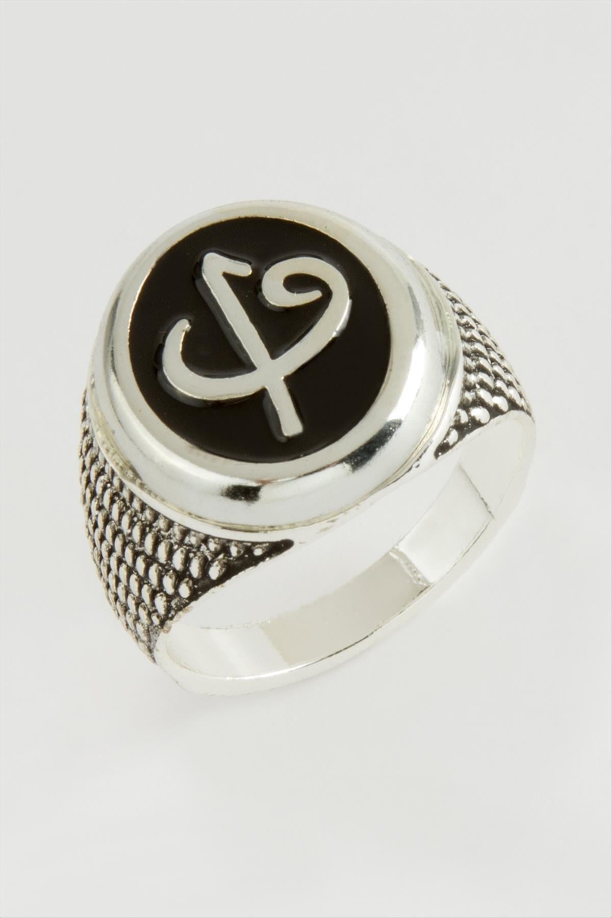 Vav Elif Metal Erkek Yüzük