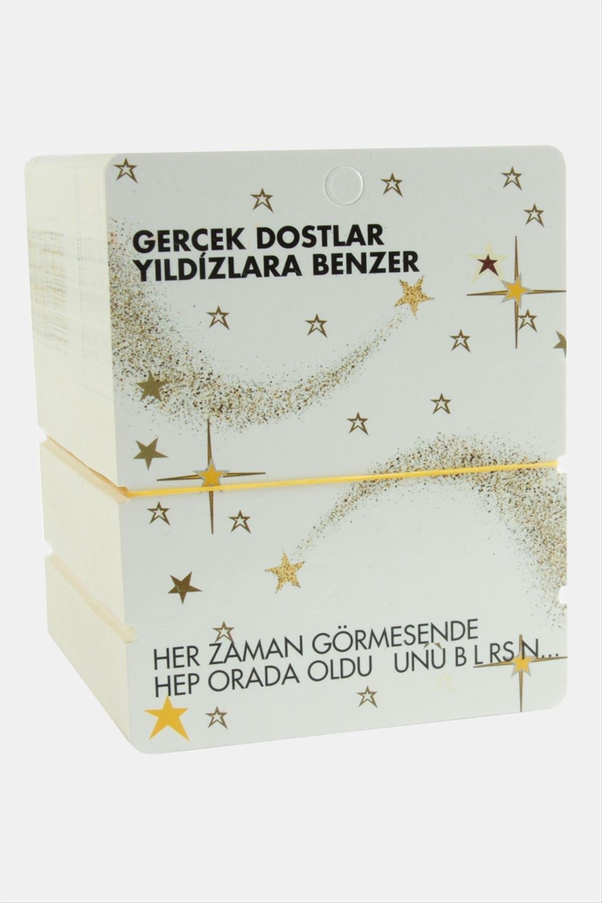 Yazım Hatalı Yıldız Bileklik Kartı-Beyaz