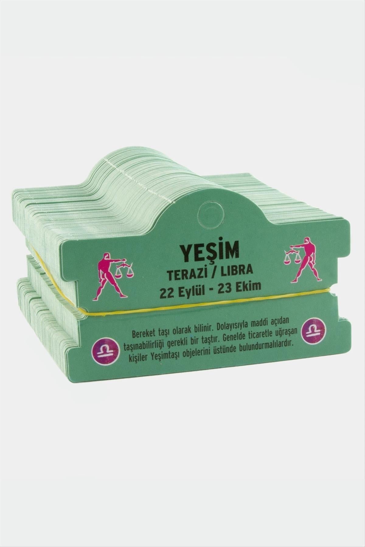 Yeşim - Terazi Burç Bileklik Kartı-Yeşil