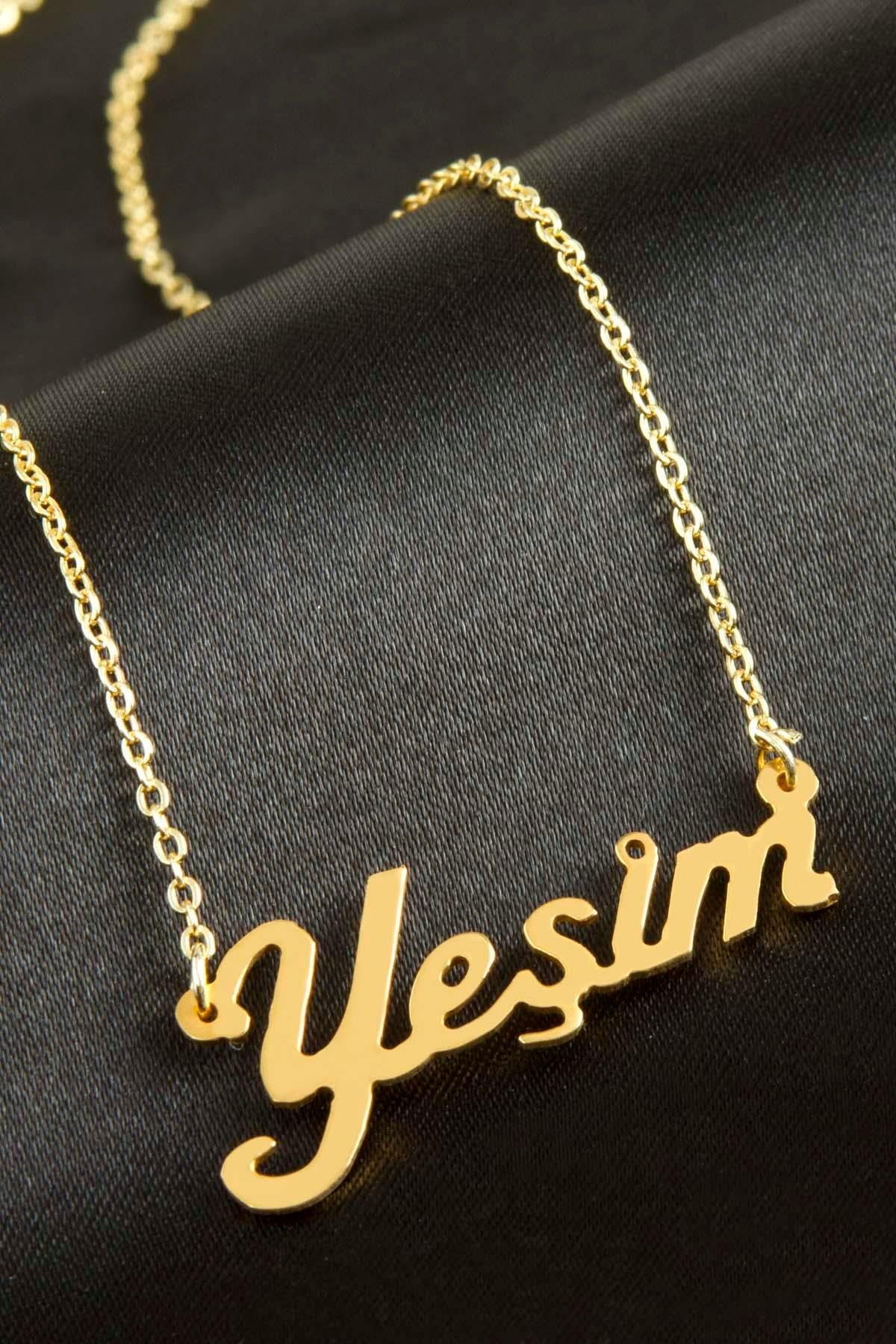 Yeşim isimli kolye -Sarı