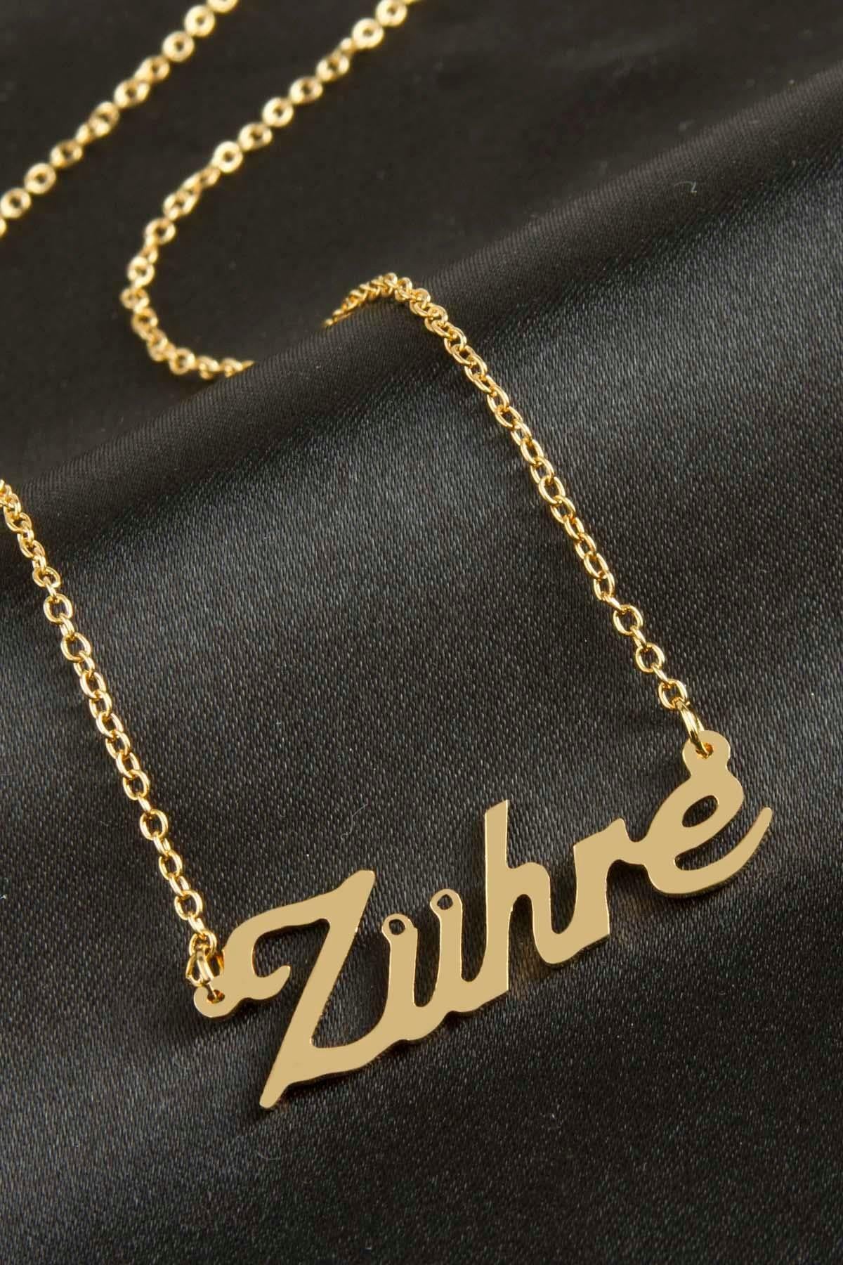 Zühre isimli kolye -Sarı