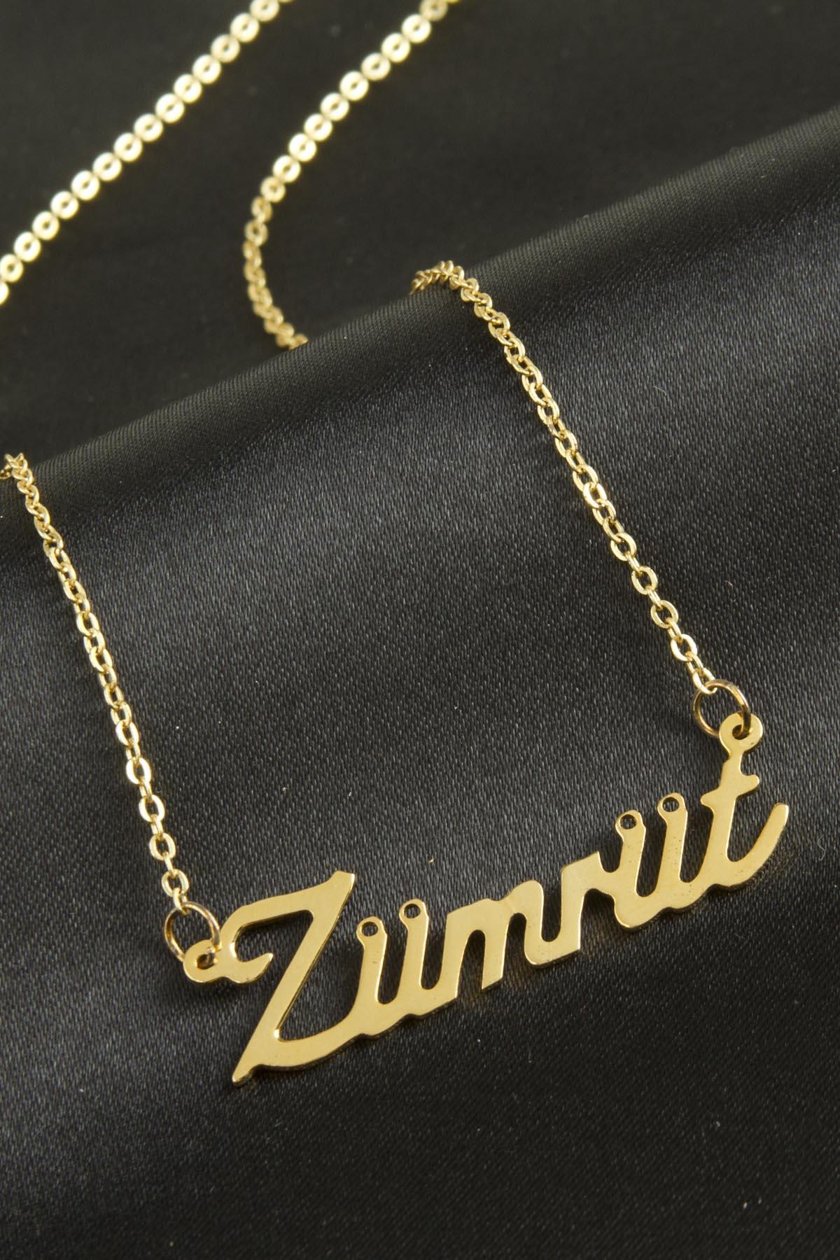 Zümrüt isimli kolye -Sarı