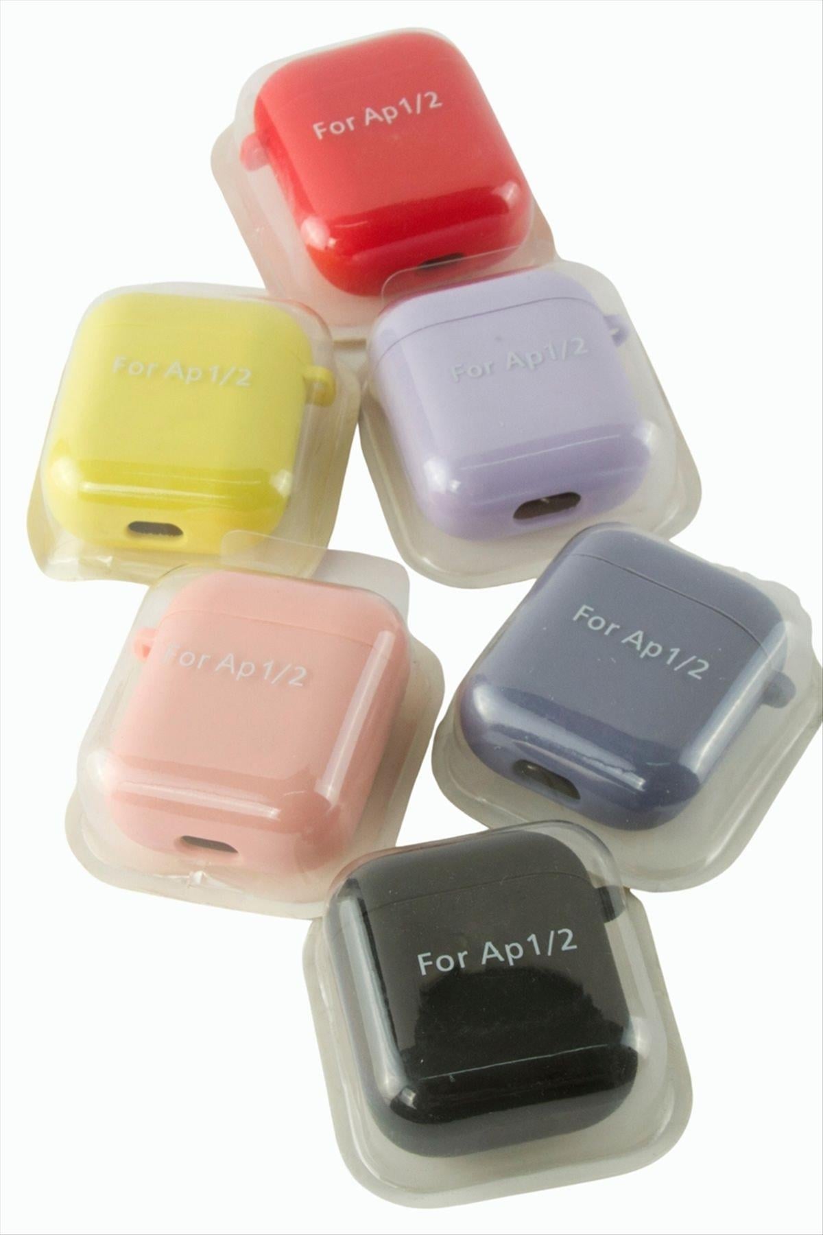 Airpods 1-2 Nesil Uyumlu Kablosuz Silikonlu Kulaklık Kılıfı 
