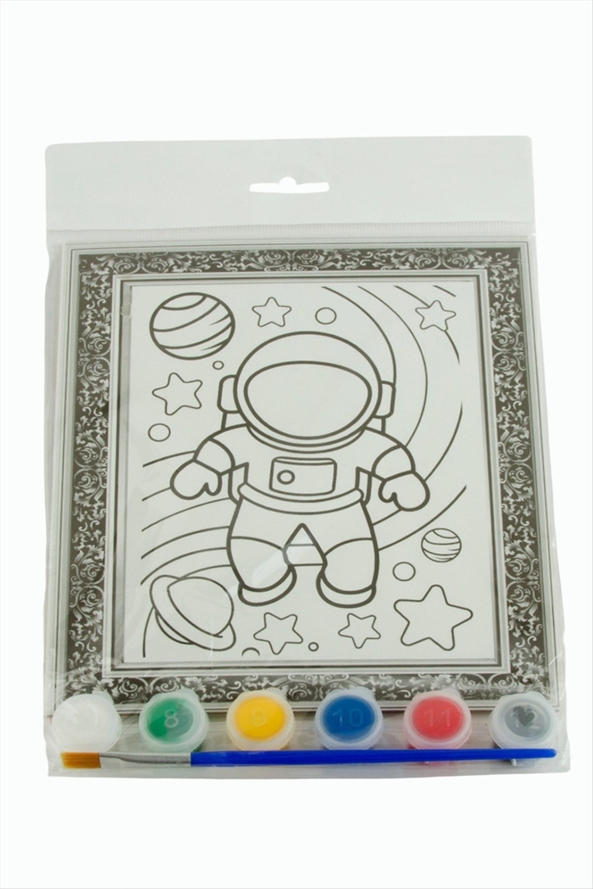 Astronot Boyama Tuval Seti