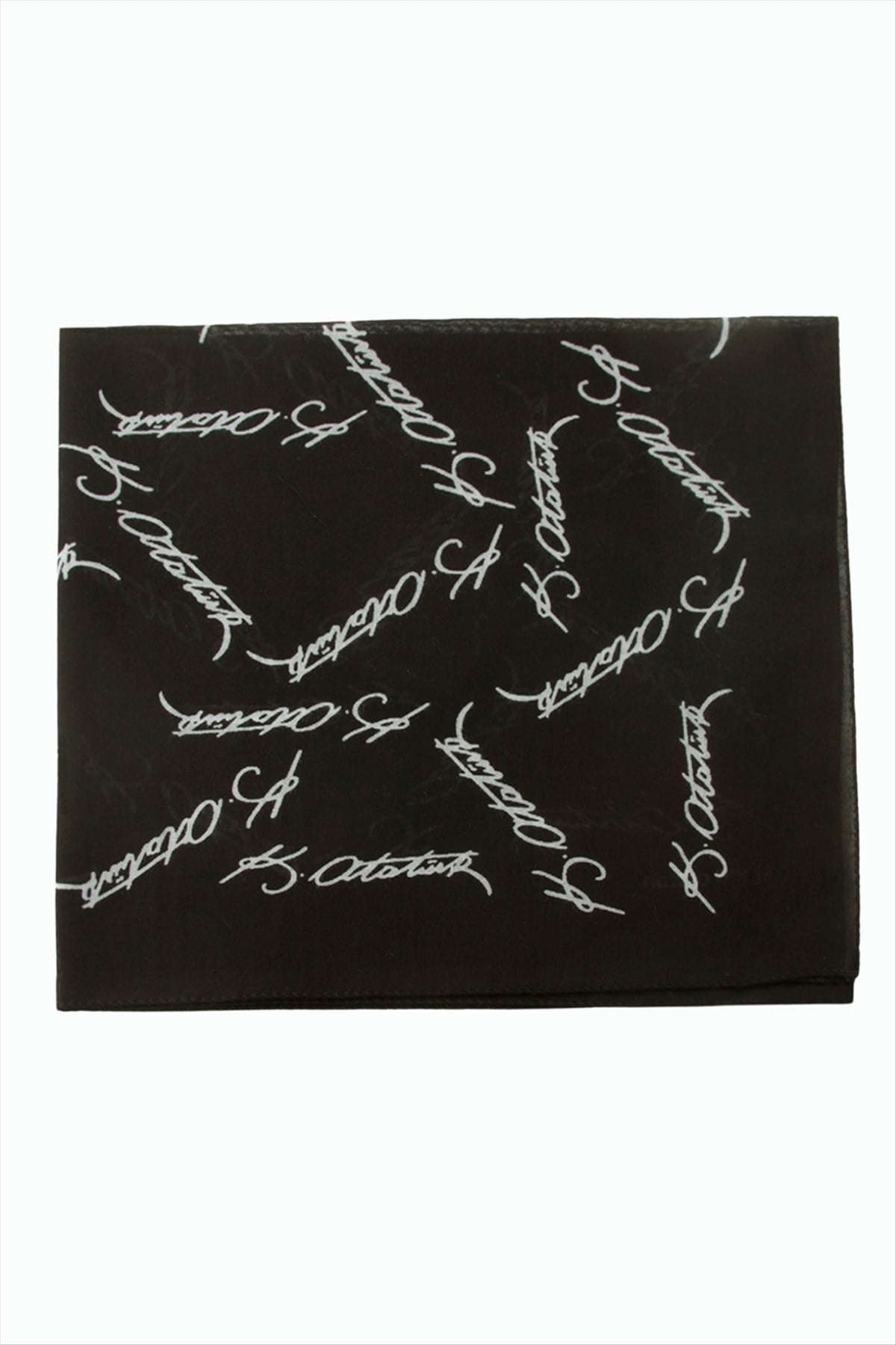 Atatürk İmzalı Desenli Bandana 50*50