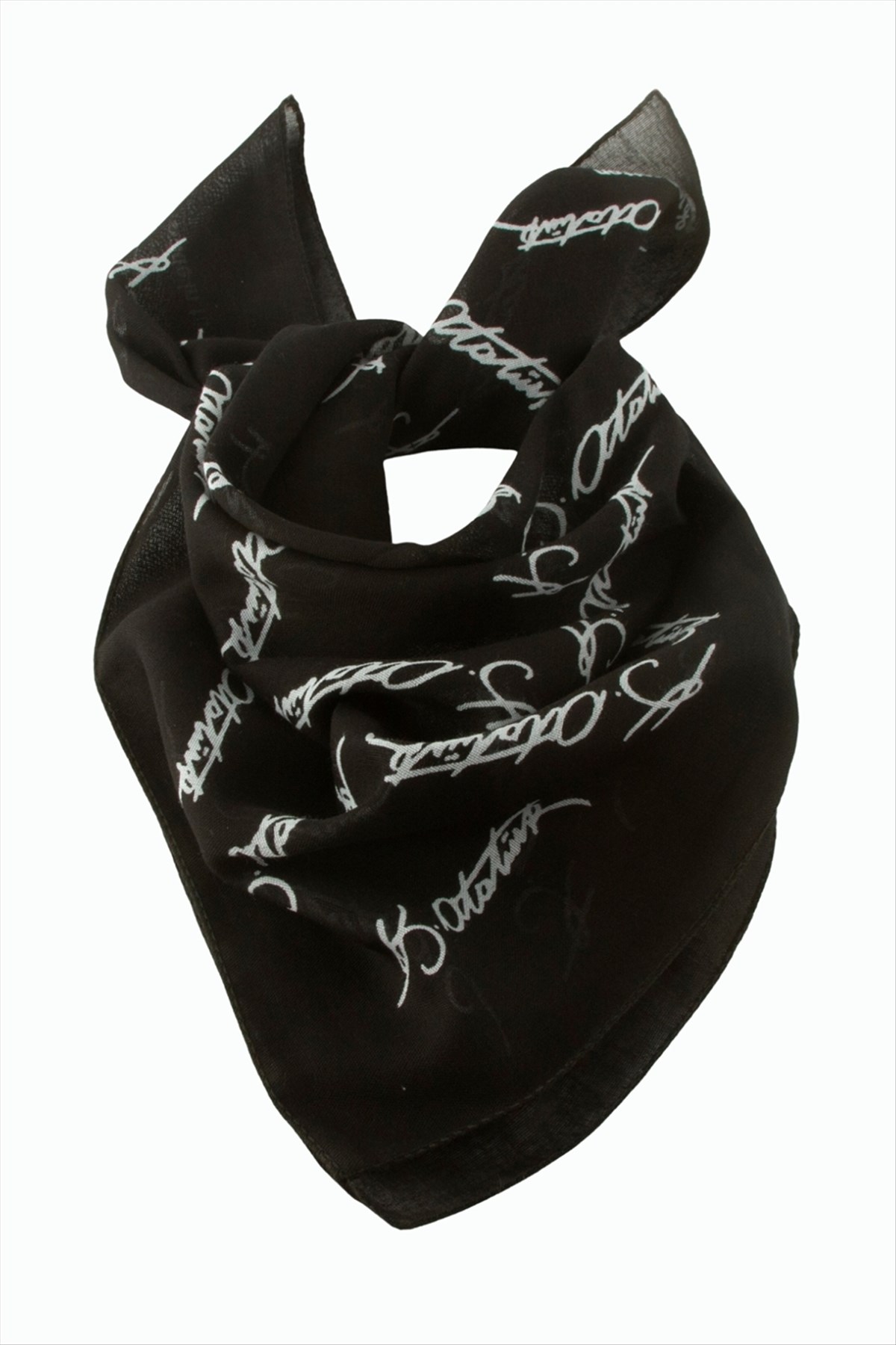 Atatürk İmzalı Desenli Bandana 50*50