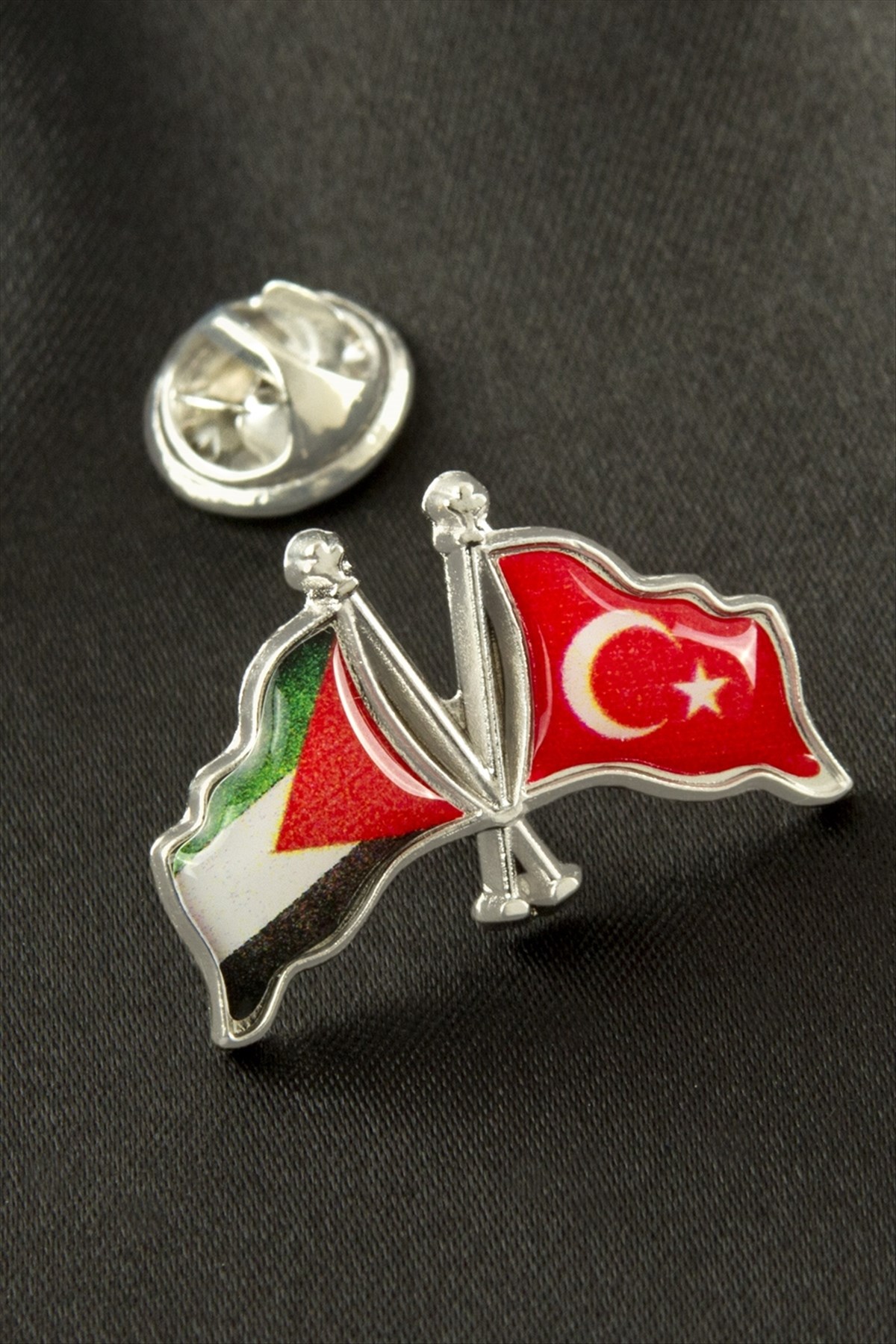 Ay Yıldız Filistin Yaka Rozet